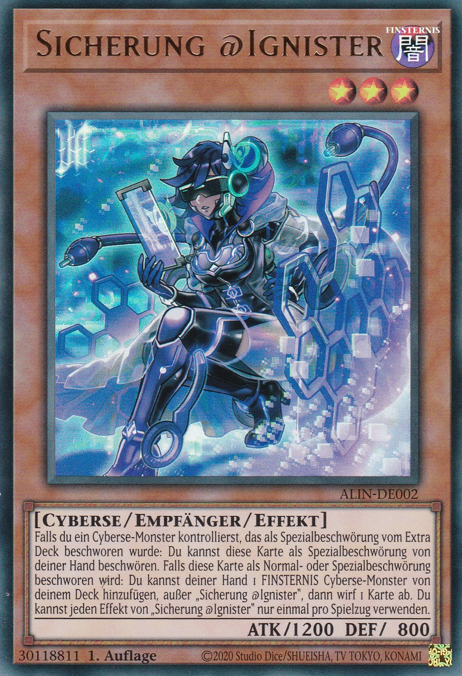 Sicherung @Ignister - ALIN-DE002 - Ultra Rare - Deutsch - 1. Auflage - Alliance Insight