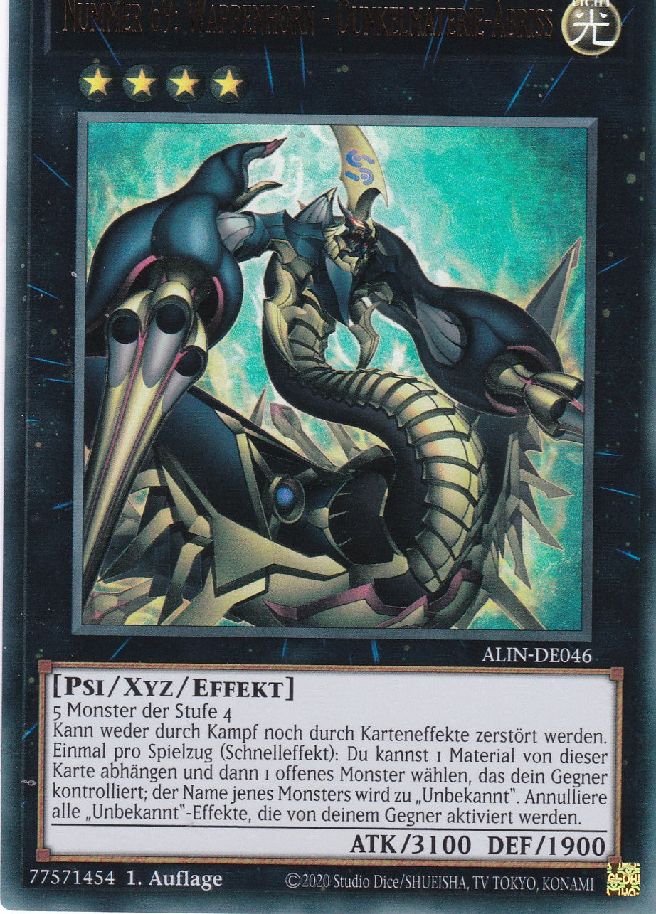 Nummer 69 Wappenhorn - Dunkelmaterie-Abriss - ALIN-DE046 - Ultra Rare - Deutsch - 1. Auflage - Alliance Insight