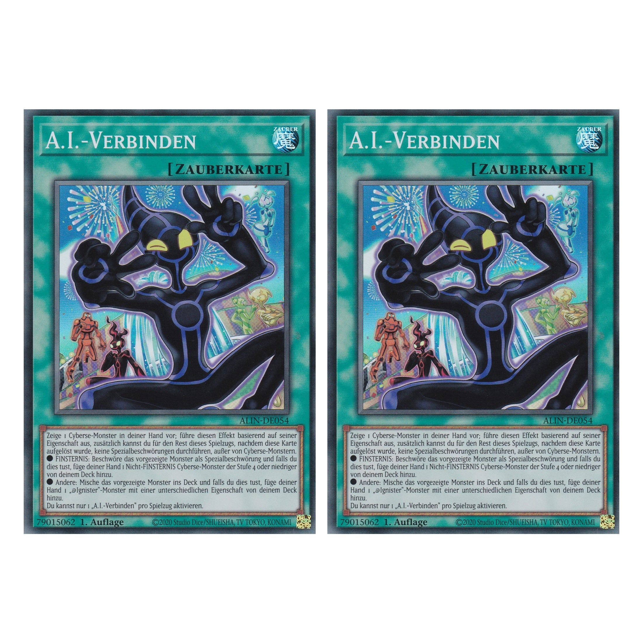A.I.-Verbinden - ALIN-DE054 - Super Rare - Deutsch - 1. Auflage - Alliance Insight - Duo Set (2 Stück) - Yu-Gi-Oh!