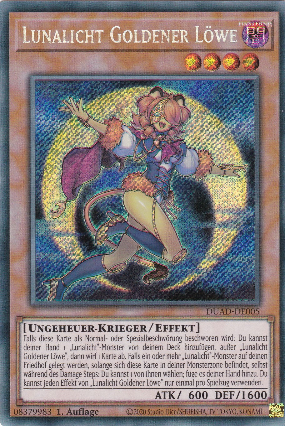 Lunalicht Goldener Löwe - DUAD-DE005 - Secret Rare - Deutsch - 1. Auflage - Duelist's Advance