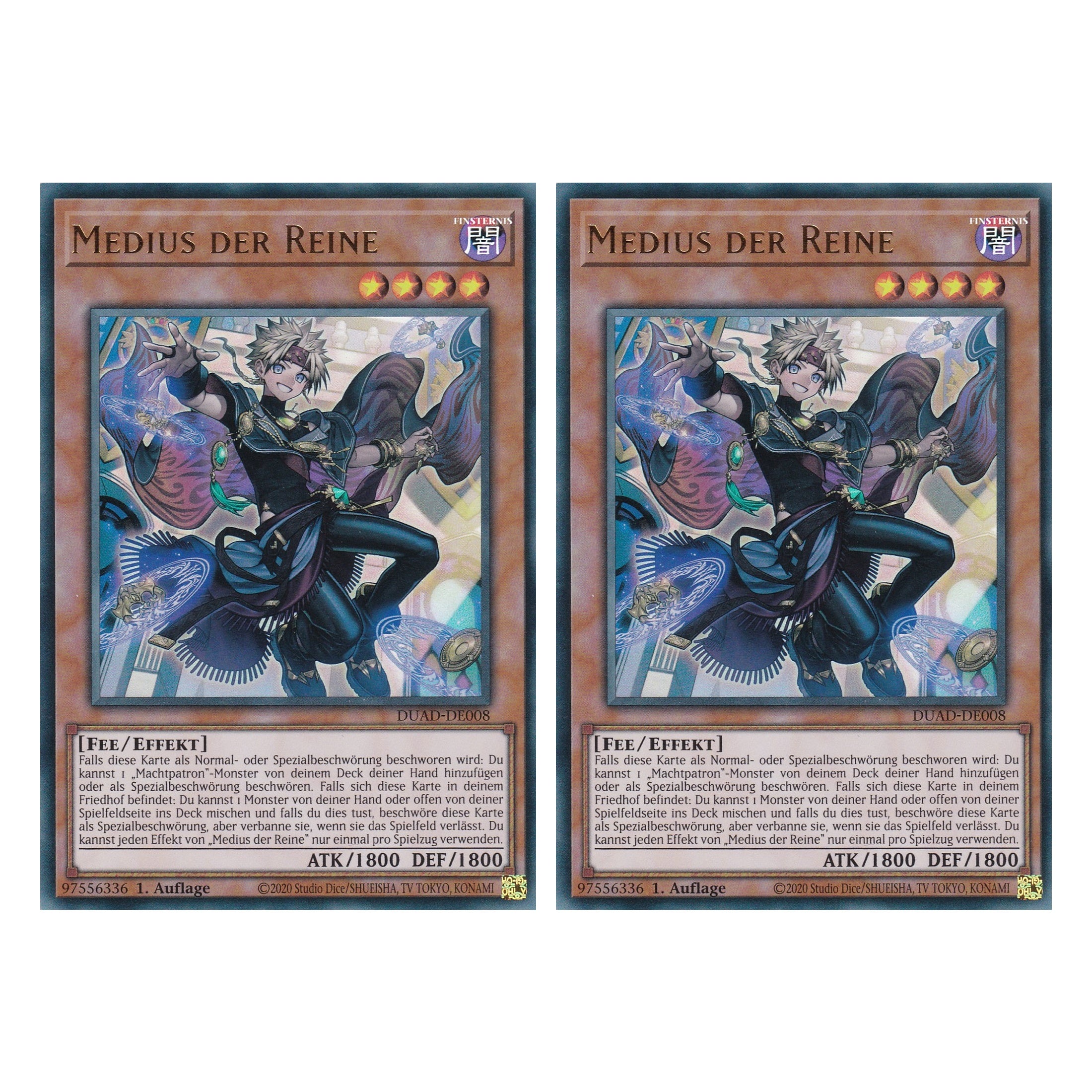 Medius der Reine - DUAD-DE008 - Ultra Rare - Deutsch - 1. Auflage - Duelist’s Advance - Duo Set (2 Stück) - Yu-Gi-Oh!