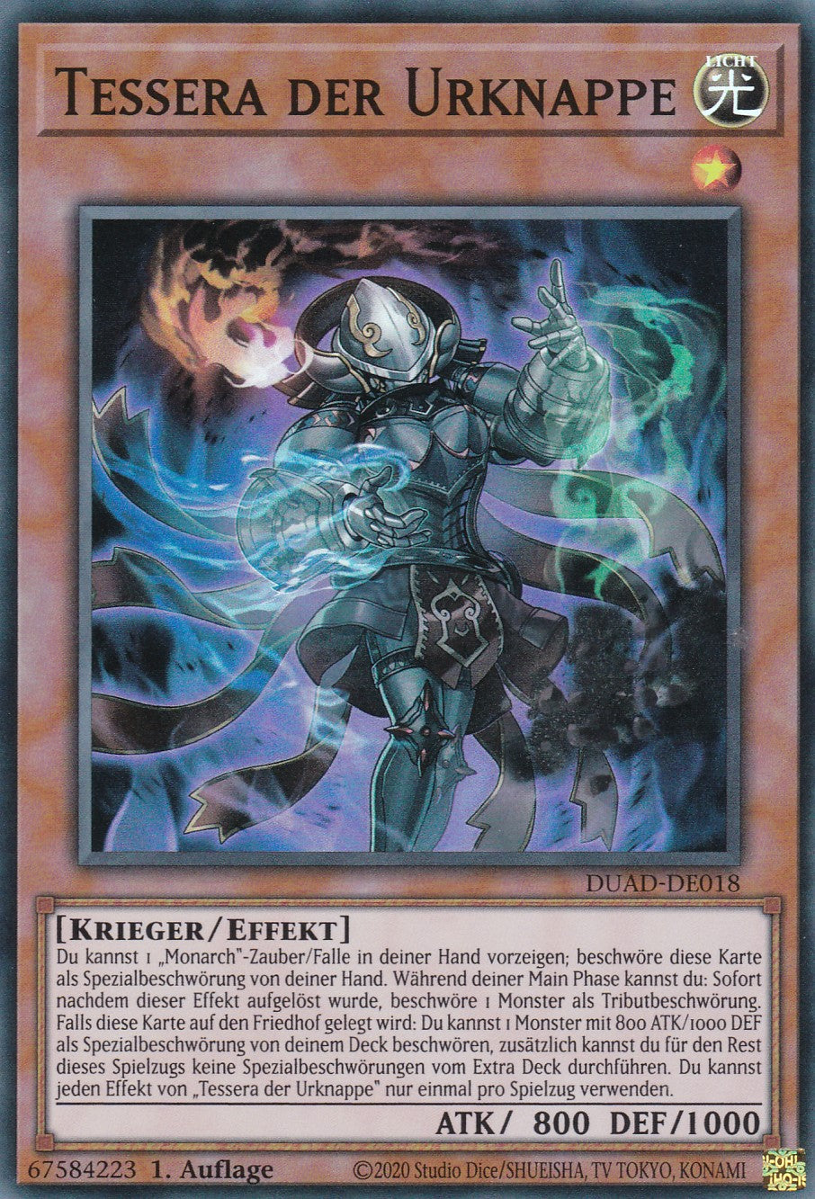 Tessera der Urknappe - DUAD-DE018 - Super Rare - Deutsch - 1. Auflage - Duelist's Advance