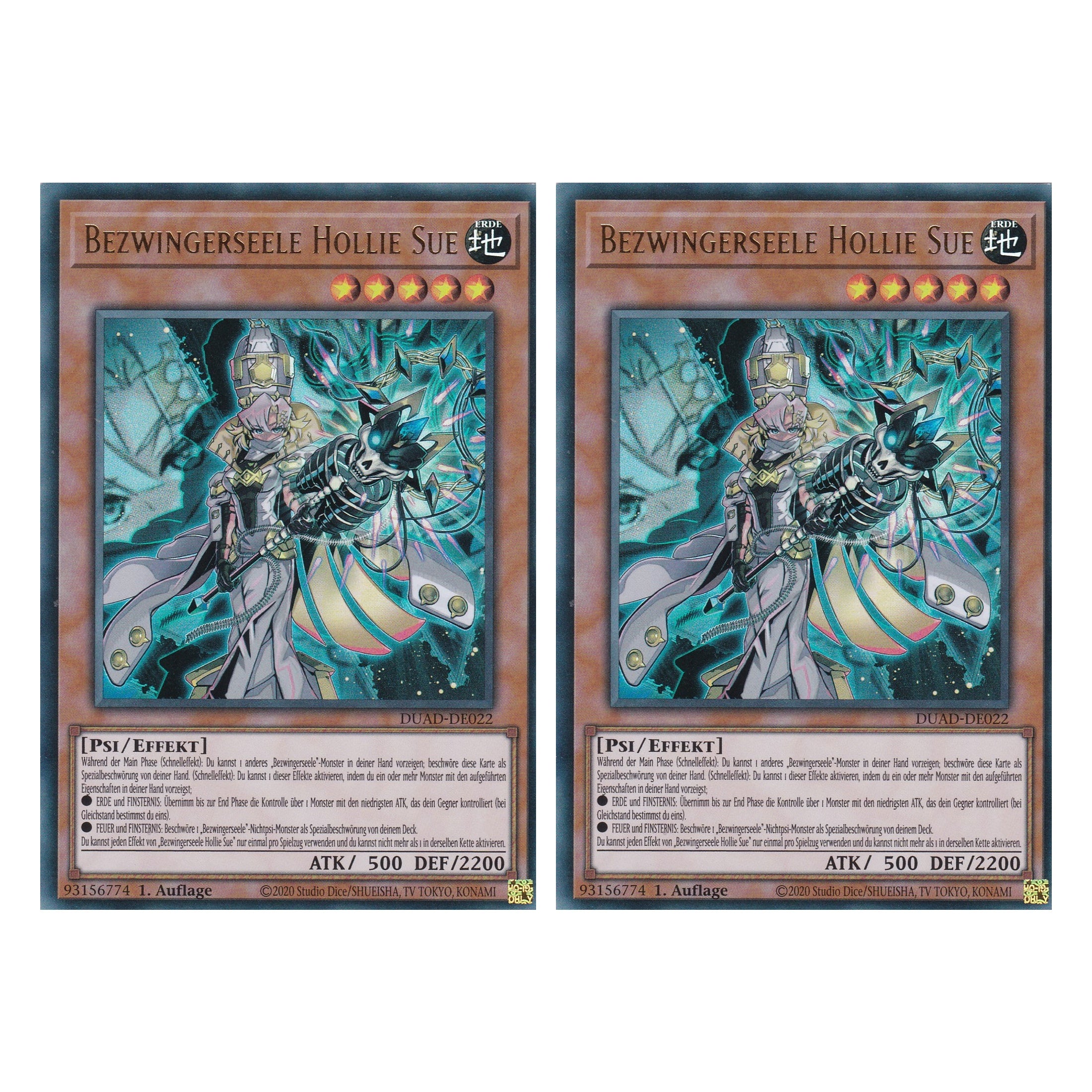 Bezwingerseele Hollie Sue - DUAD-DE022 - Ultra Rare - Deutsch - 1. Auflage - Duelist’s Advance - Duo Set (2 Stück) - Yu-Gi-Oh!
