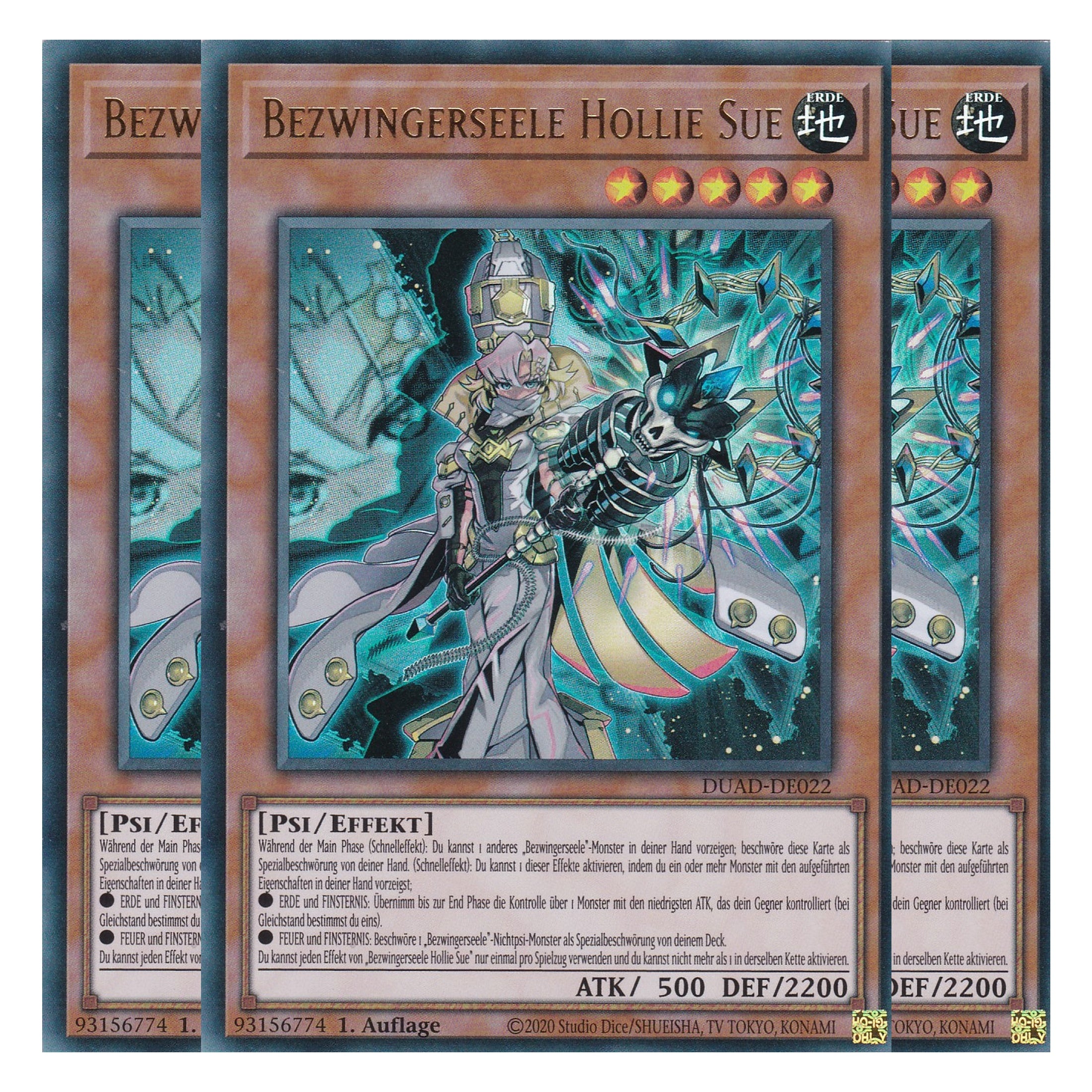 Bezwingerseele Hollie Sue - DUAD-DE022 - Ultra Rare - Deutsch - 1. Auflage - Duelist’s Advance - Playset (3 Kopien) - Yu-Gi-Oh!