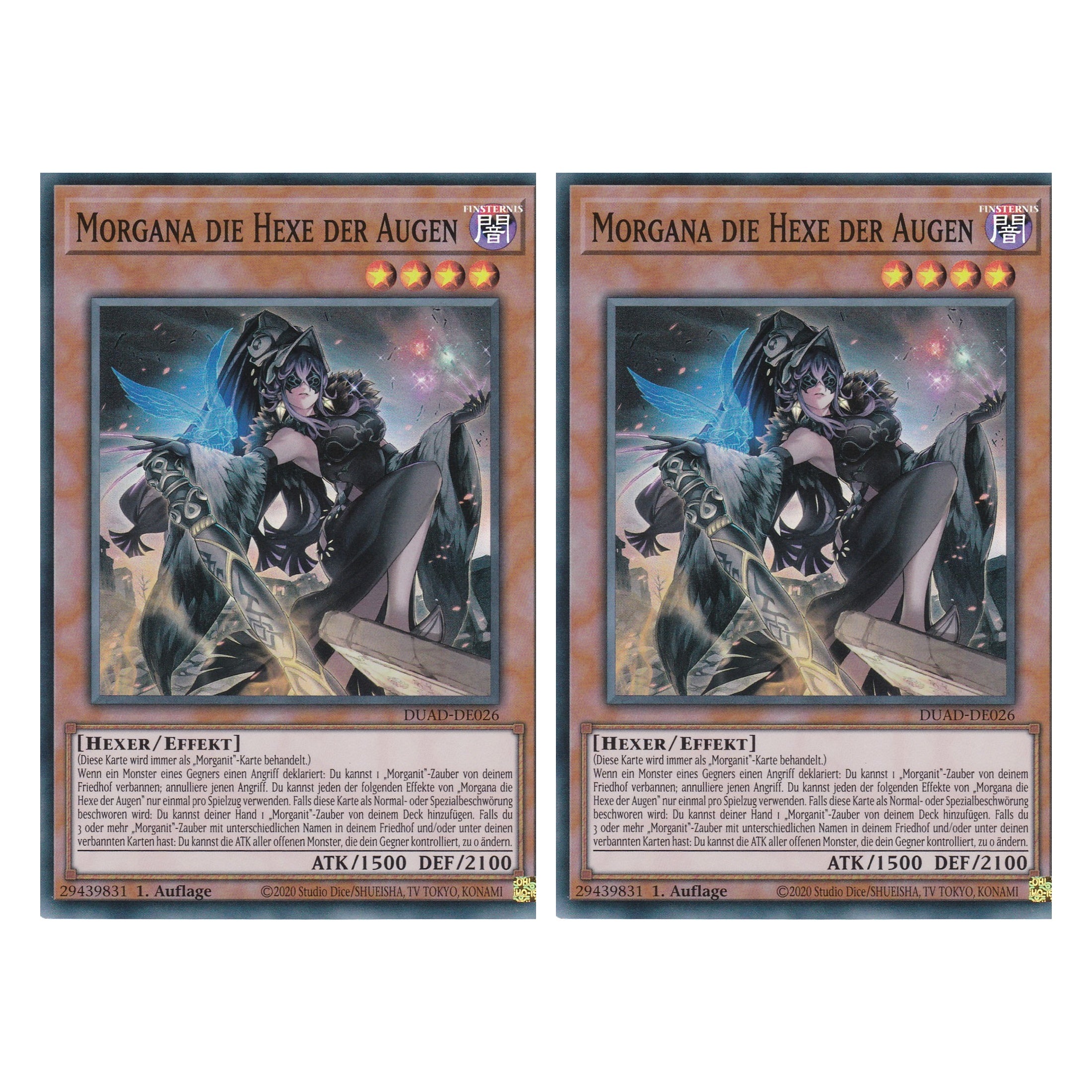 Morgana die Hexe der Augen - DUAD-DE026 - Super Rare - Deutsch - 1. Auflage - Duelist’s Advance - Duo Set (2 Stück) - Yu-Gi-Oh!
