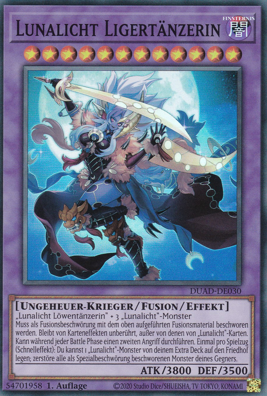 Lunalicht Ligertänzerin - DUAD-DE030 - Super Rare - Deutsch - 1. Auflage - Duelist's Advance