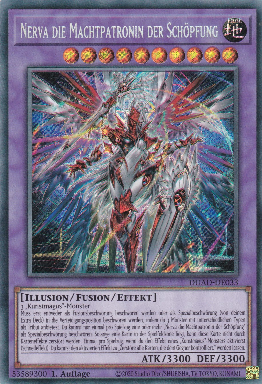 Nerva die Machtpatronin der Schöpfung - DUAD-DE033 - Secret Rare - Deutsch - 1. Auflage - Duelist's Advance