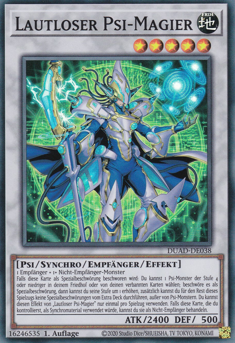 Lautloser Psi-Magier - DUAD-DE038 - Super Rare - Deutsch - 1. Auflage - Duelist's Advance