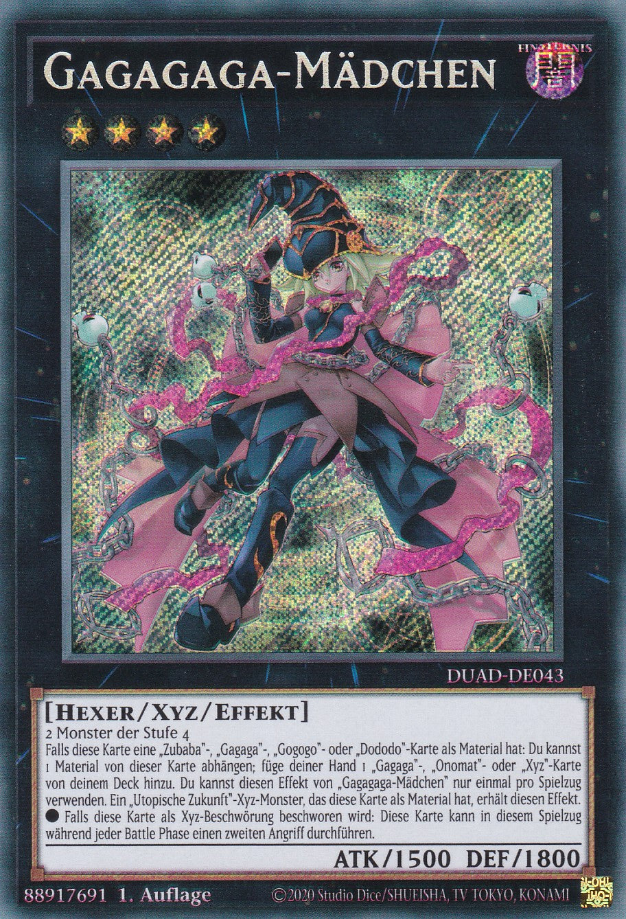 Gagagaga-Mädchen - DUAD-DE043 - Secret Rare - Deutsch - 1. Auflage - Duelist's Advance