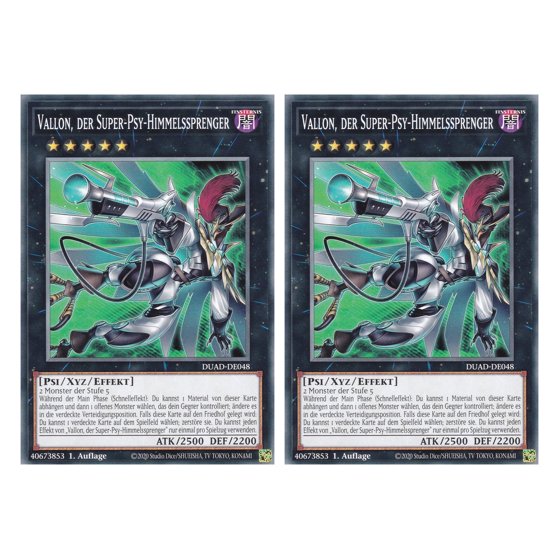 Vallon, der Super-Psy-Himmelssprenger - DUAD-DE048 - Common - Deutsch - 1. Auflage - Duelist’s Advance - Duo Set (2 Stück) - Yu-Gi-Oh!