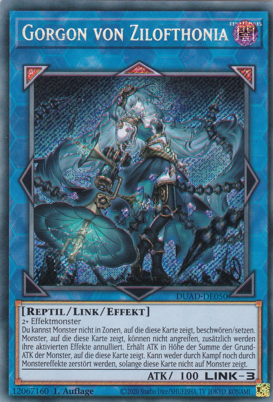 Gorgon von Zulofthonia - DUAD-DE050 - Secret Rare - Deutsch - 1. Auflage - Duelist's Advance