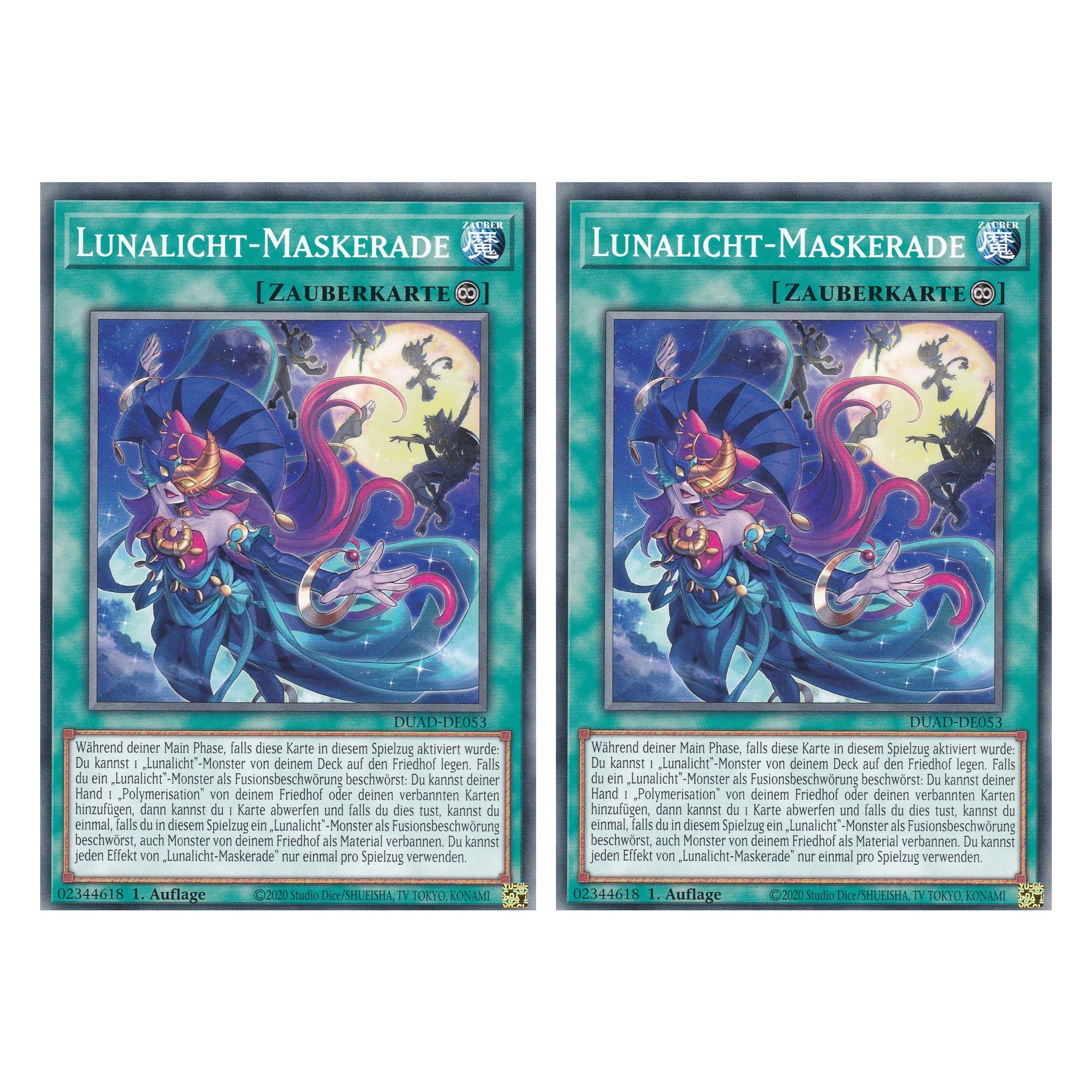Lunalicht-Maskerade - DUAD-DE053 - Common - Deutsch - 1. Auflage - Duelist’s Advance - Duo Set (2 Stück) - Yu-Gi-Oh!