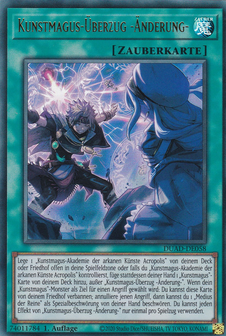 Kunstmagus-Überzug -Änderung- - DUAD-DE058 - Ultra Rare - Deutsch - 1. Auflage - Duelist's Advance