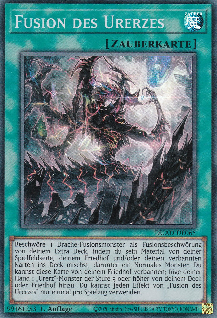 Fusion des Urerzes - DUAD-DE065 - Super Rare - Deutsch - 1. Auflage - Duelist's Advance
