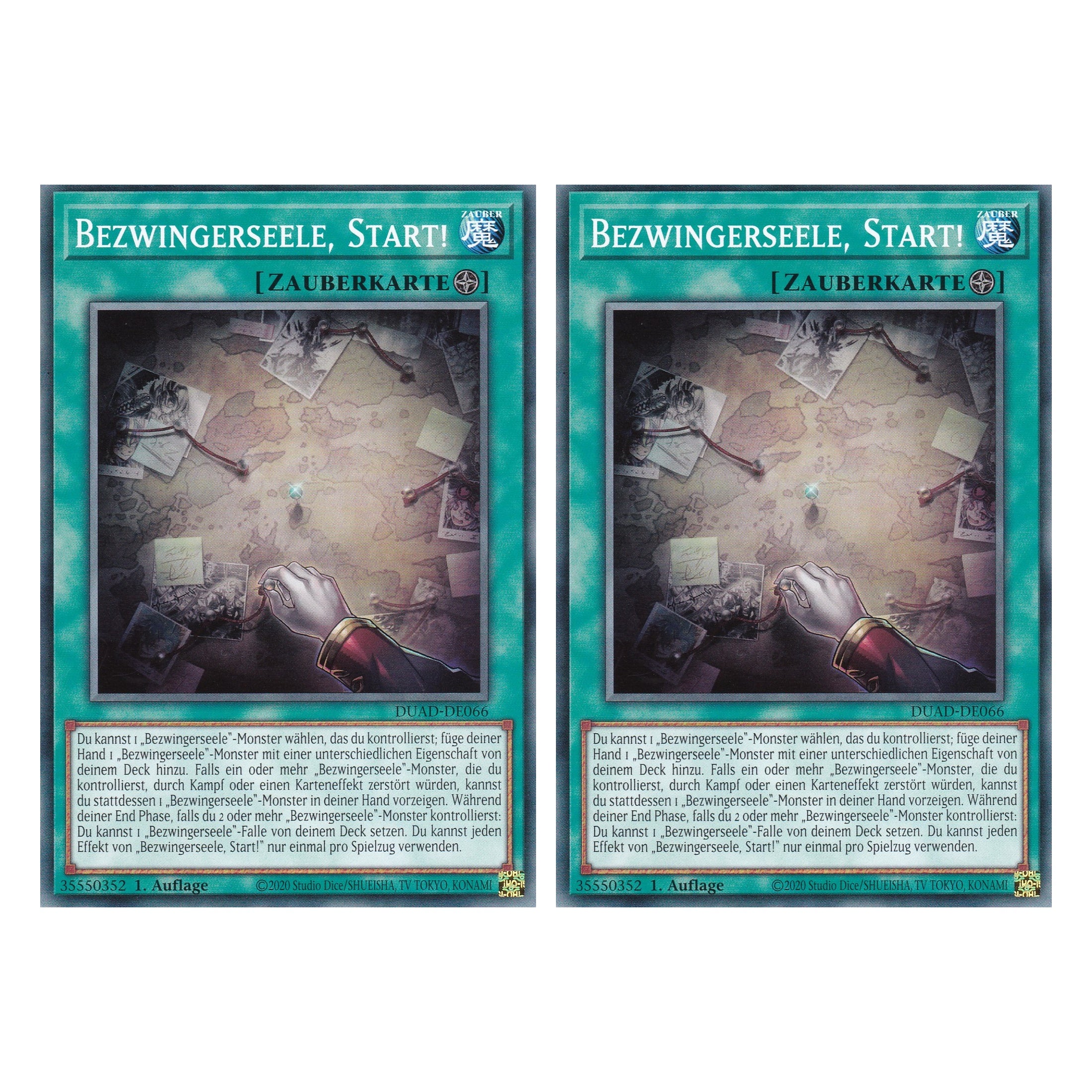 Bezwingerseele, Start! - DUAD-DE066 - Common - Deutsch - 1. Auflage - Duelist’s Advance - Duo Set (2 Stück) - Yu-Gi-Oh!