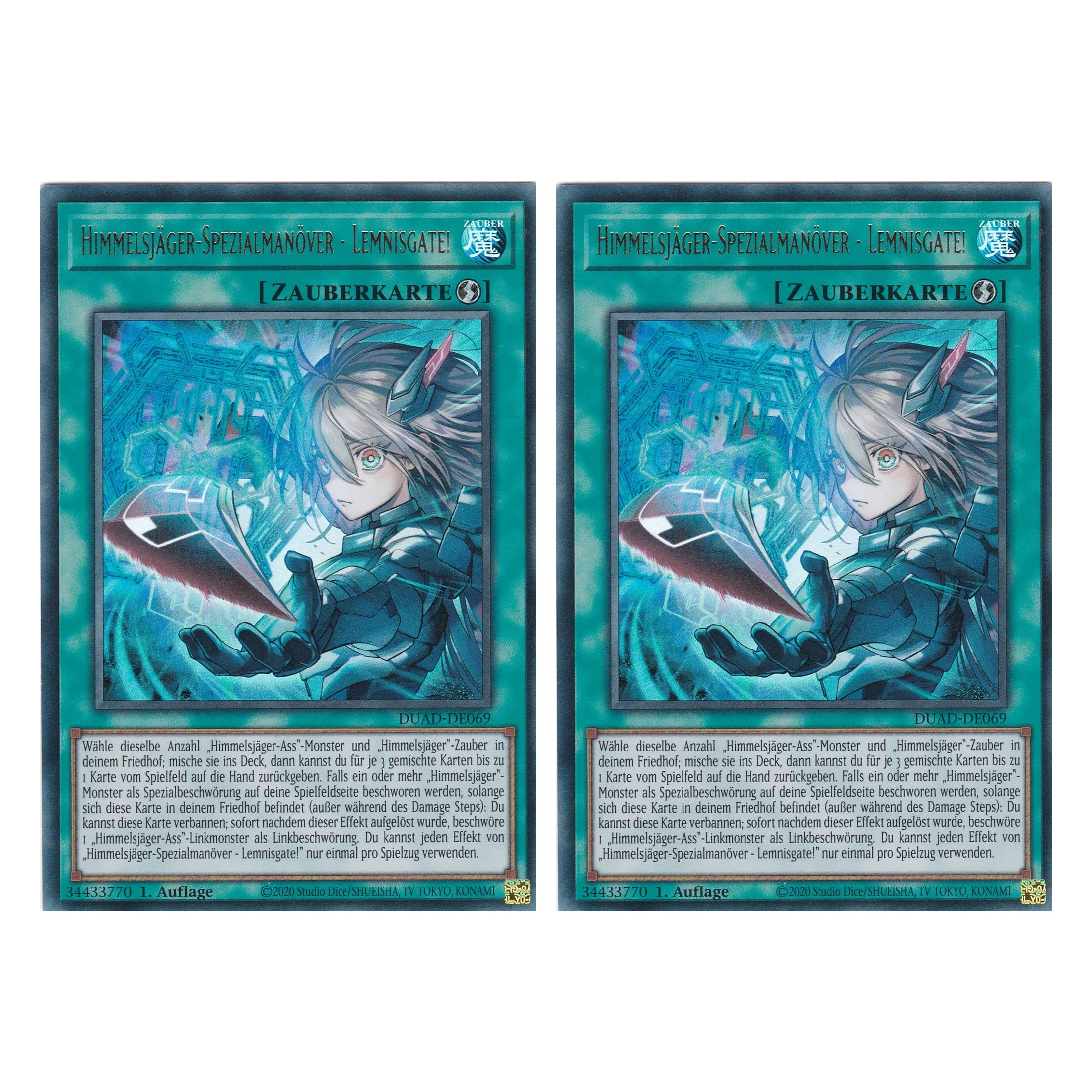 Himmelsjäger-Spezialmanöver - Lemnisgate! - DUAD-DE069 - Ultra Rare - Deutsch - 1. Auflage - Duelist’s Advance - Duo Set (2 Stück) - Yu-Gi-Oh!