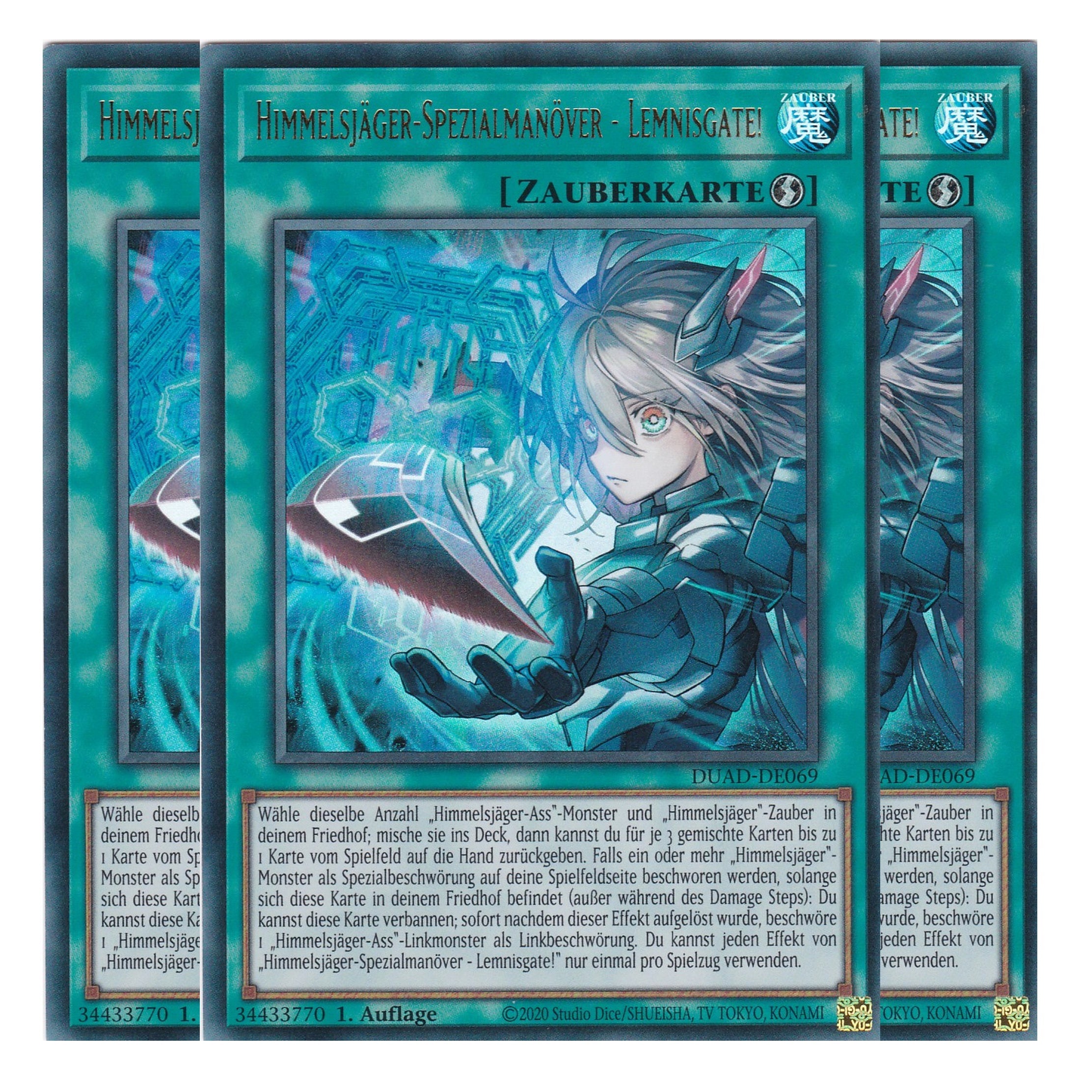 Himmelsjäger-Spezialmanöver - Lemnisgate! - DUAD-DE069 - Ultra Rare - Deutsch - 1. Auflage - Duelist’s Advance - Playset (3 Kopien) - Yu-Gi-Oh!