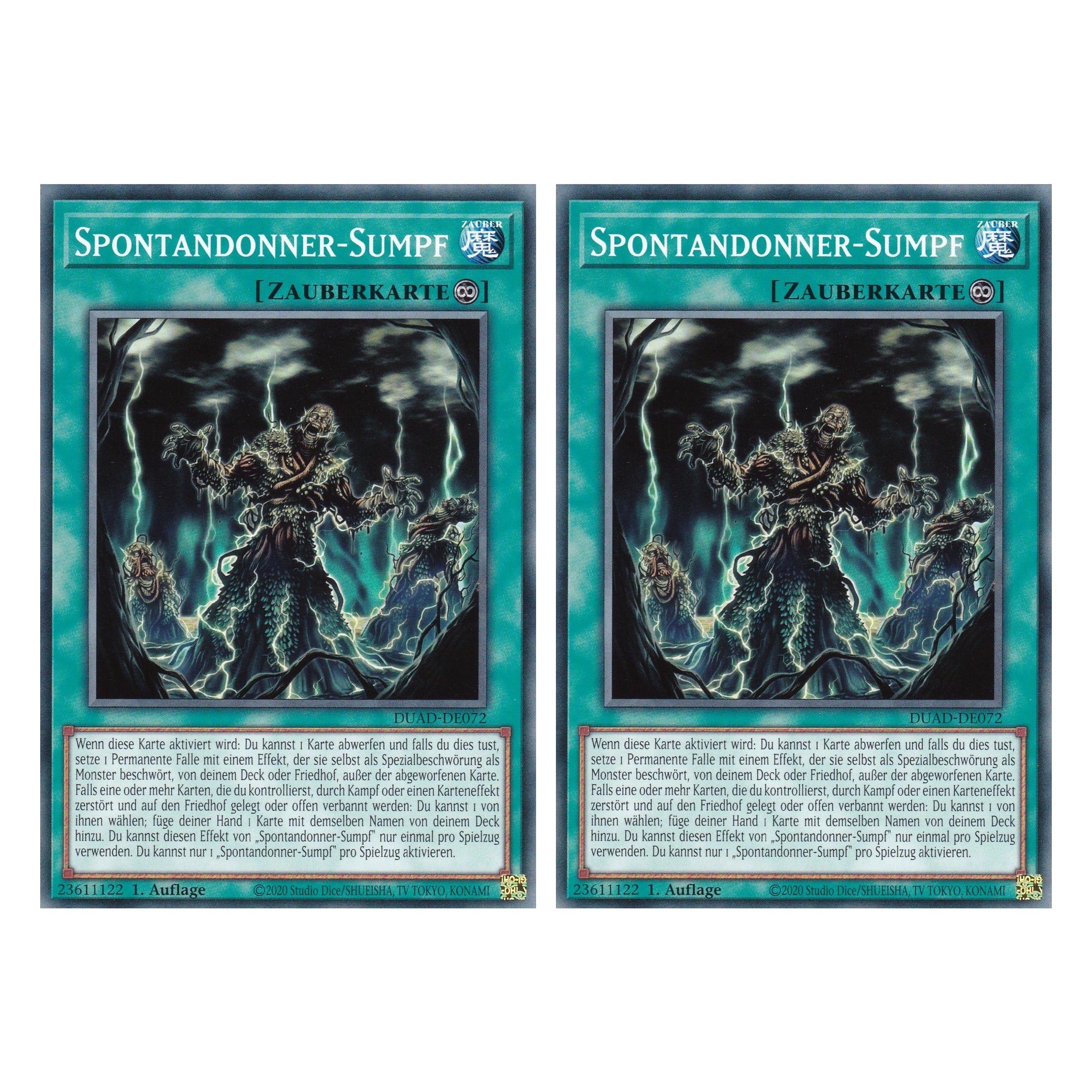 Spontandonner-Sumpf - DUAD-DE072 - Common - Deutsch - 1. Auflage - Duelist’s Advance - Duo Set (2 Stück) - Yu-Gi-Oh!