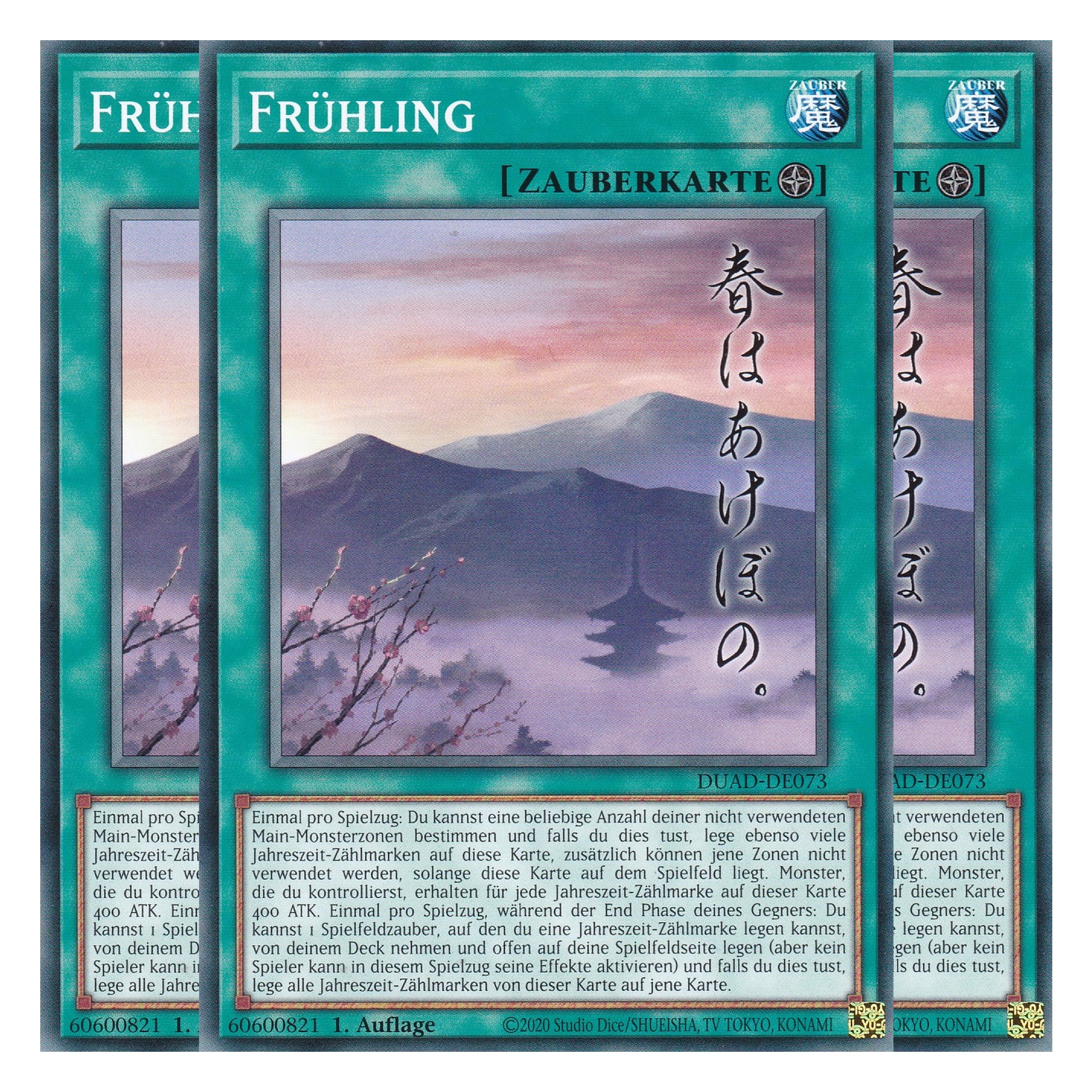 Frühling - DUAD-DE073 - Common - Deutsch - 1. Auflage - Duelist’s Advance - Playset (3 Kopien) - Yu-Gi-Oh!