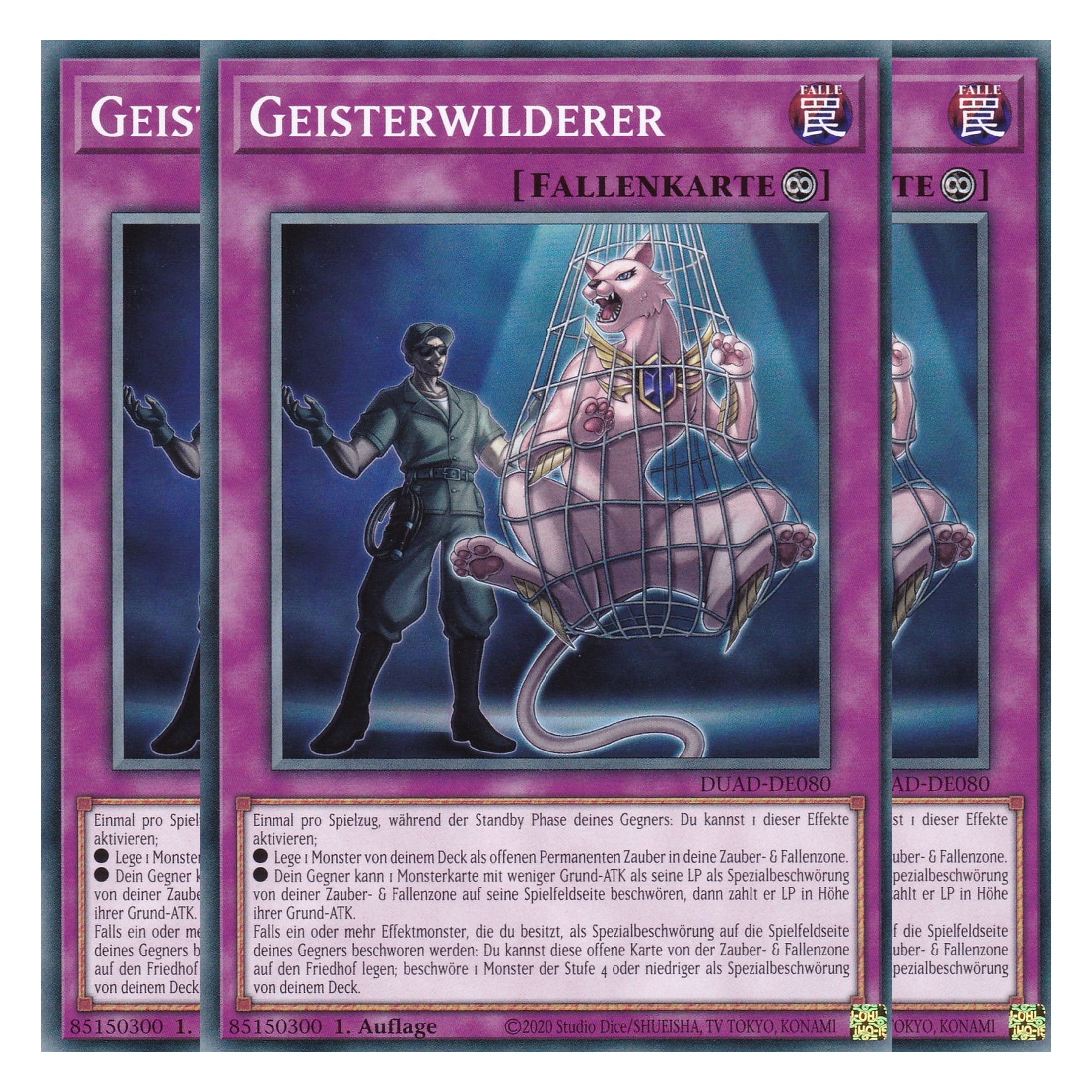 Geisterwilderer - DUAD-DE080 - Common - Deutsch - 1. Auflage - Duelist’s Advance - Playset (3 Kopien) - Yu-Gi-Oh!