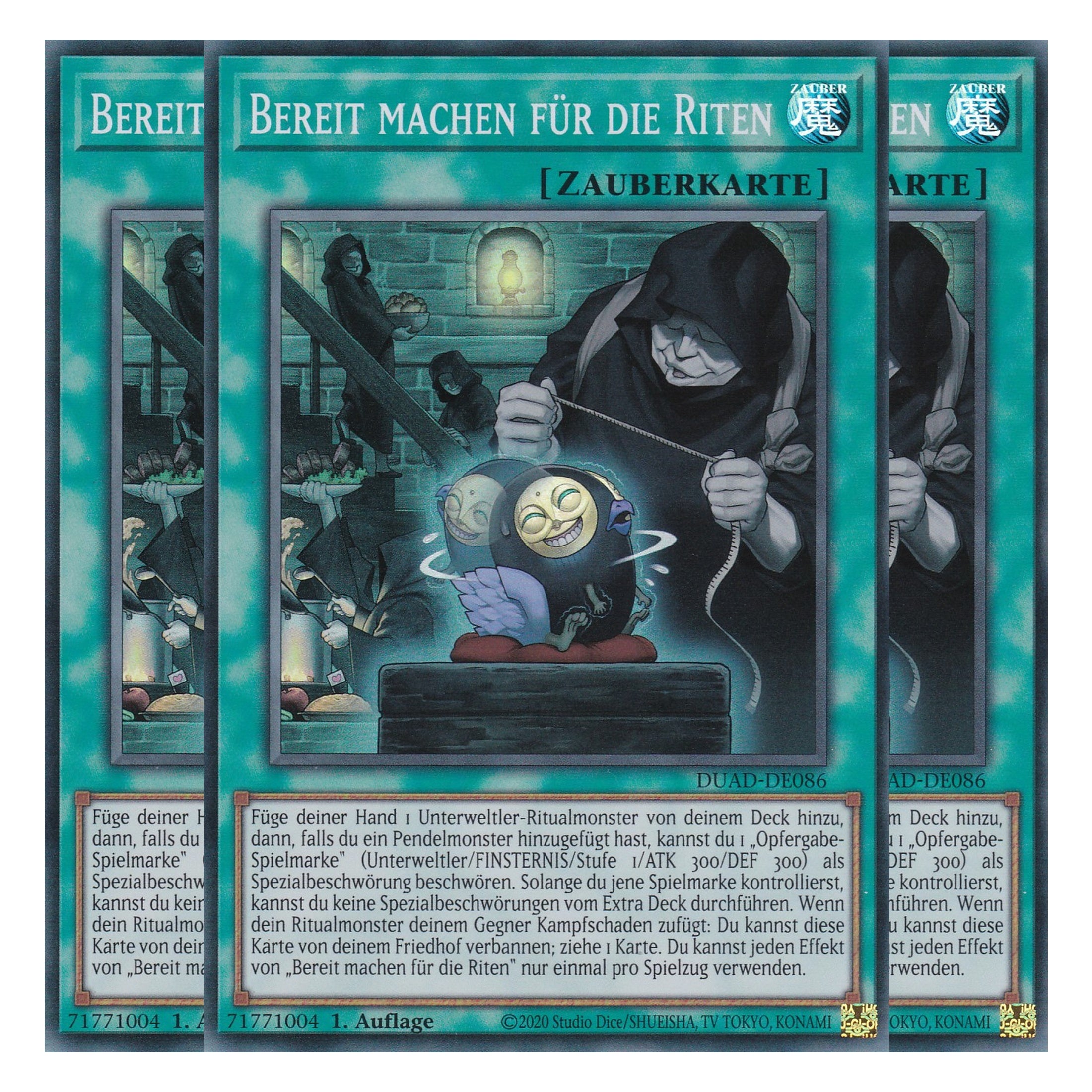 Bereit machen für die Riten - DUAD-DE086 - Super Rare - Deutsch - 1. Auflage - Duelist’s Advance - Playset (3 Kopien) - Yu-Gi-Oh!