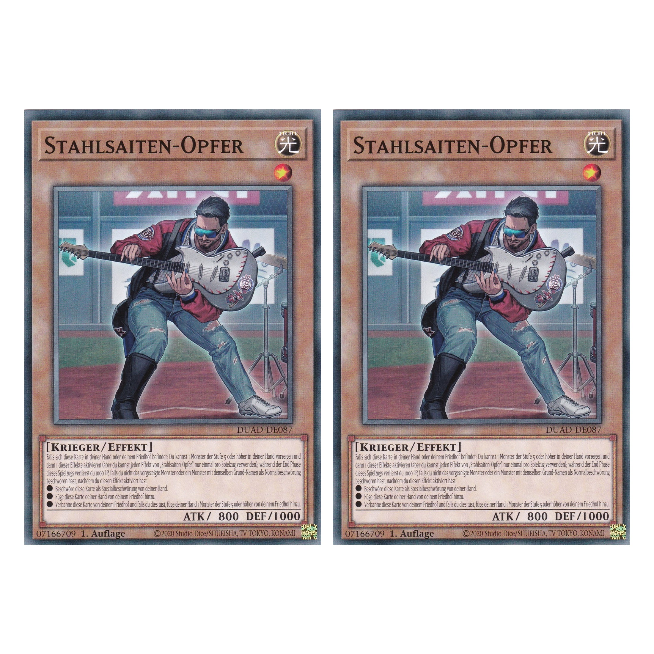 Stahlsaiten-Opfer - DUAD-DE087 - Common - Deutsch - 1. Auflage - Duelist’s Advance - Duo Set (2 Stück) - Yu-Gi-Oh!