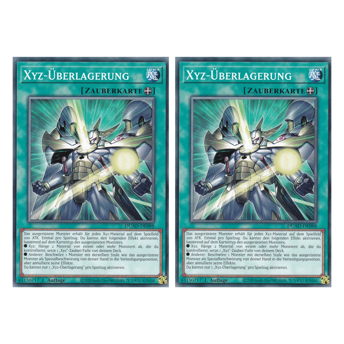 Xyz-Überlagerung - DUAD-DE088 - Common - Deutsch - 1. Auflage - Duelist’s Advance - Duo Set (2 Stück) - Yu-Gi-Oh!