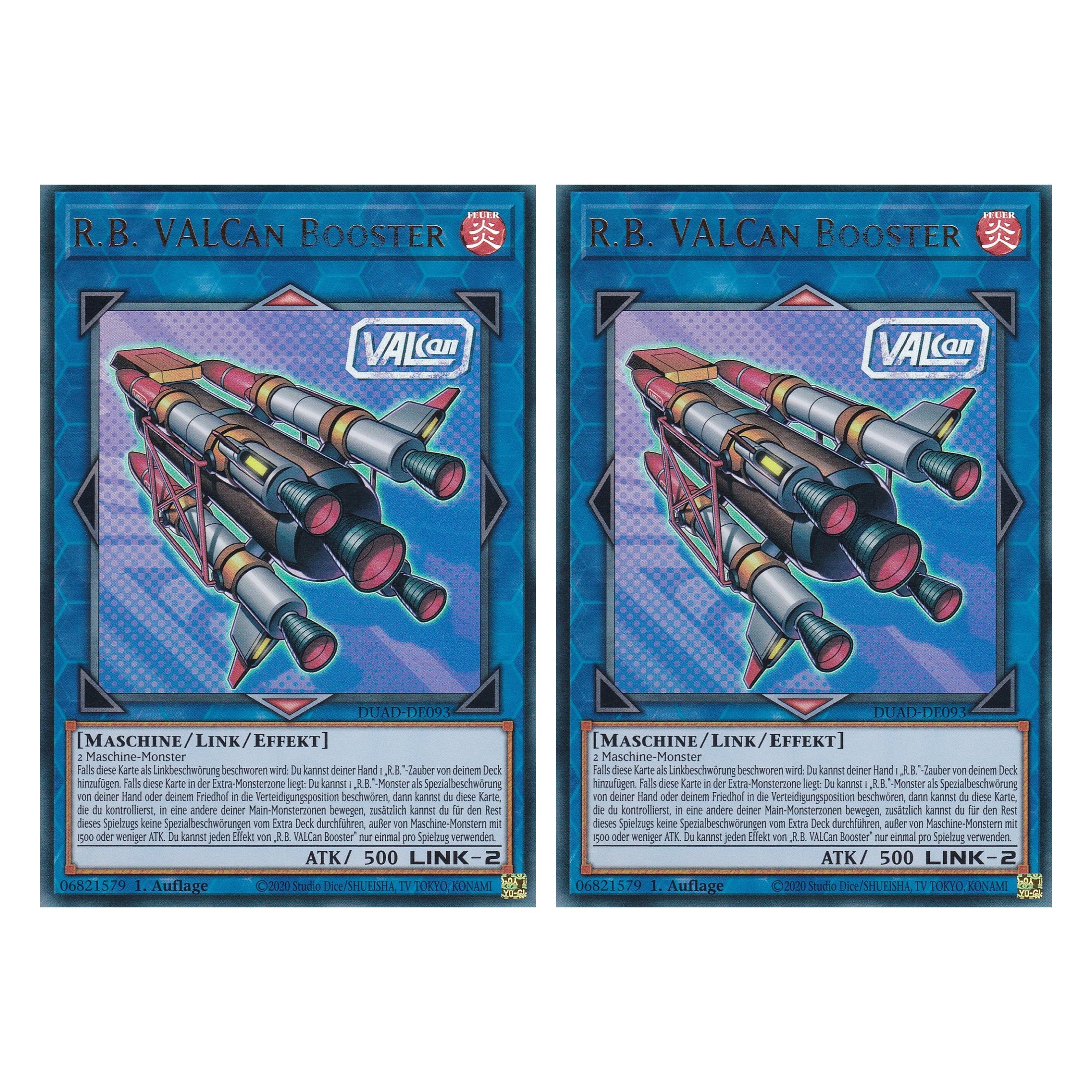 R.B. VALCan Booster - DUAD-DE093 - Ultra Rare - Deutsch - 1. Auflage - Duelist’s Advance - Duo Set (2 Stück) - Yu-Gi-Oh!