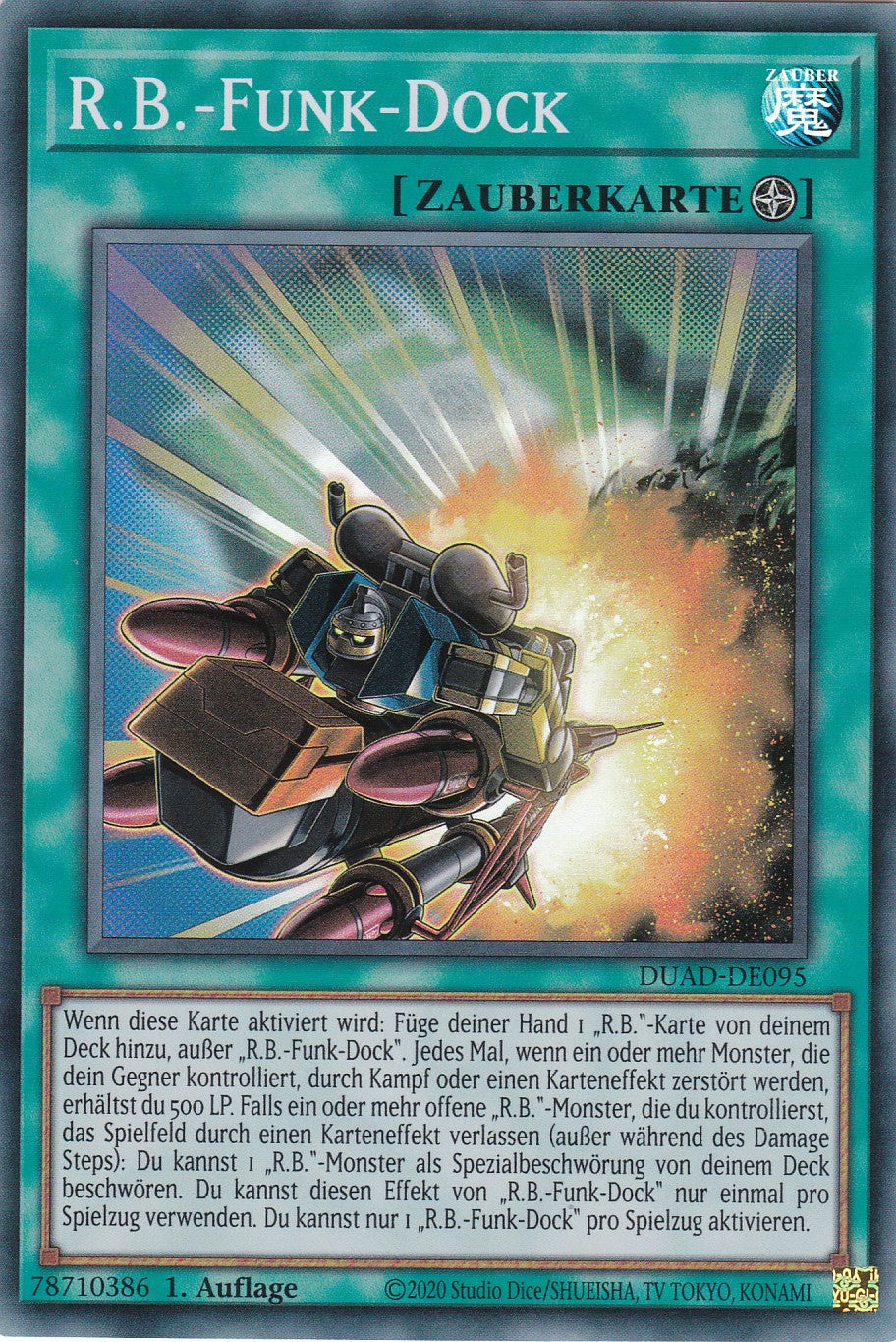 R.B. -Funk-Dock - DUAD-DE095 - Super Rare - Deutsch - 1. Auflage - Duelist's Advance