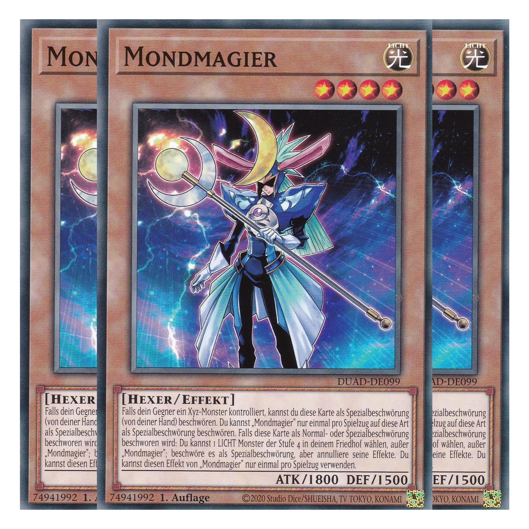 Mondmagier - DUAD-DE099 - Common - Deutsch - 1. Auflage - Duelist’s Advance - Playset (3 Kopien) - Yu-Gi-Oh!