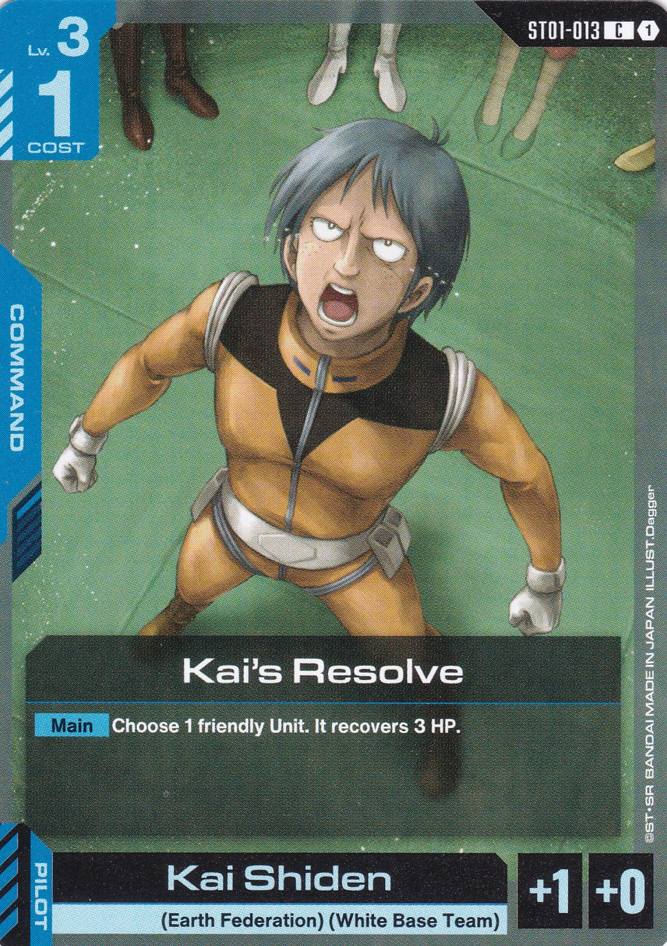 Kai's Resolve - ST01-013 - Common - Heroic Beginnings - GUNDAM TCG