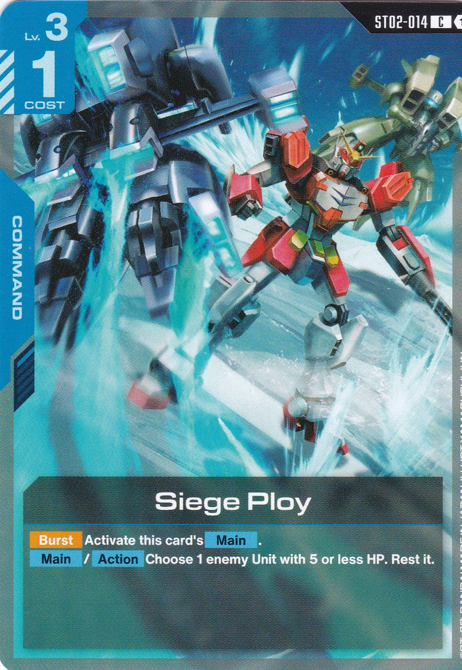 Siege Ploy - ST02-014 - Common - Wings of Advance - GUNDAM TCG