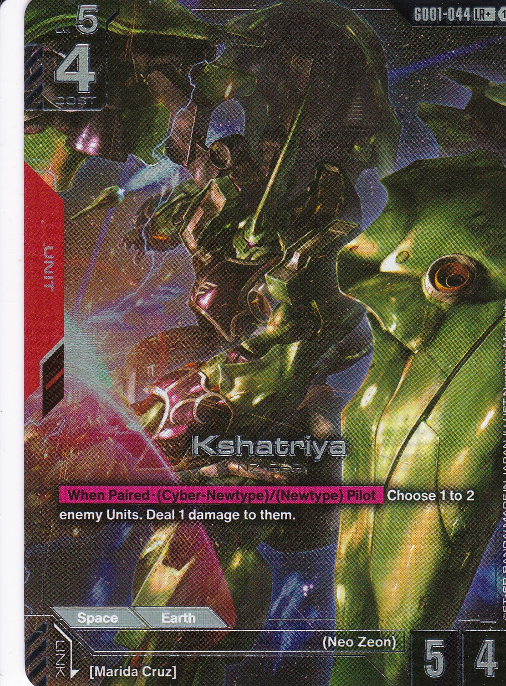 Kashatriya NZ-666 (Alt. Art) - GD01-044 - Legend Rare - Newtype Rising - GUNDAM TCG