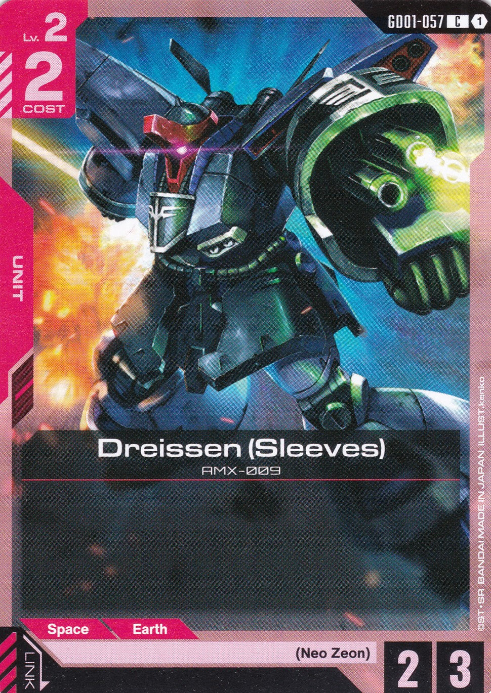 Dreissen (Sleeves) AMX-009 - GD01-057 - Common - Newtype Rising - GUNDAM TCG