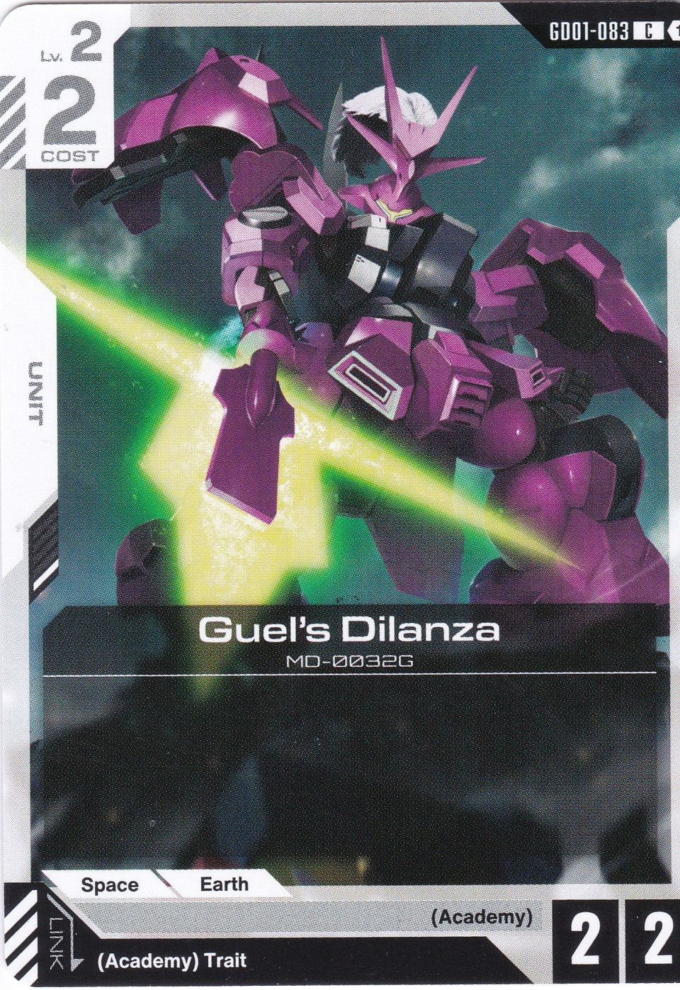 Guel's Dilanza MD-0032G - GD01-083 - Common - Newtype Rising - GUNDAM TCG