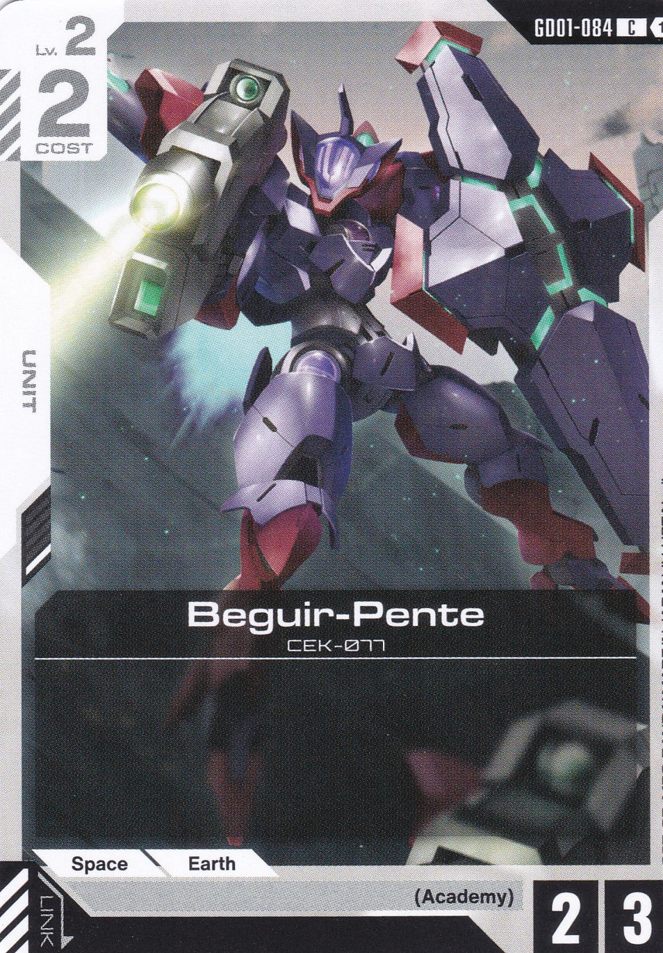 Beguir-Pente CEK-077 - GD01-084 - Common - Newtype Rising - GUNDAM TCG