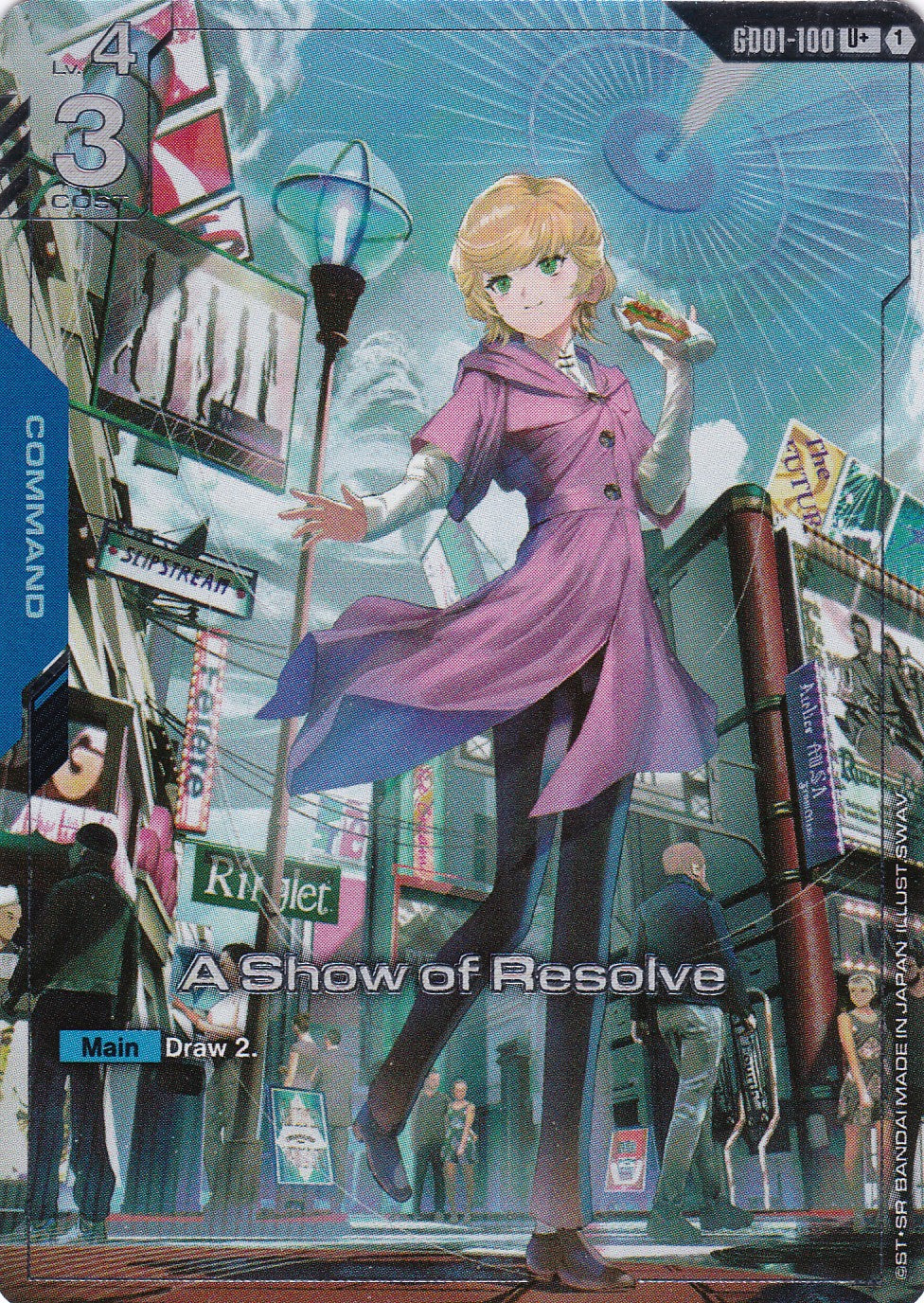 A Show of Resolve (Alt. Art) - GD01-100 - Uncommon - Newtype Rising - GUNDAM TCG