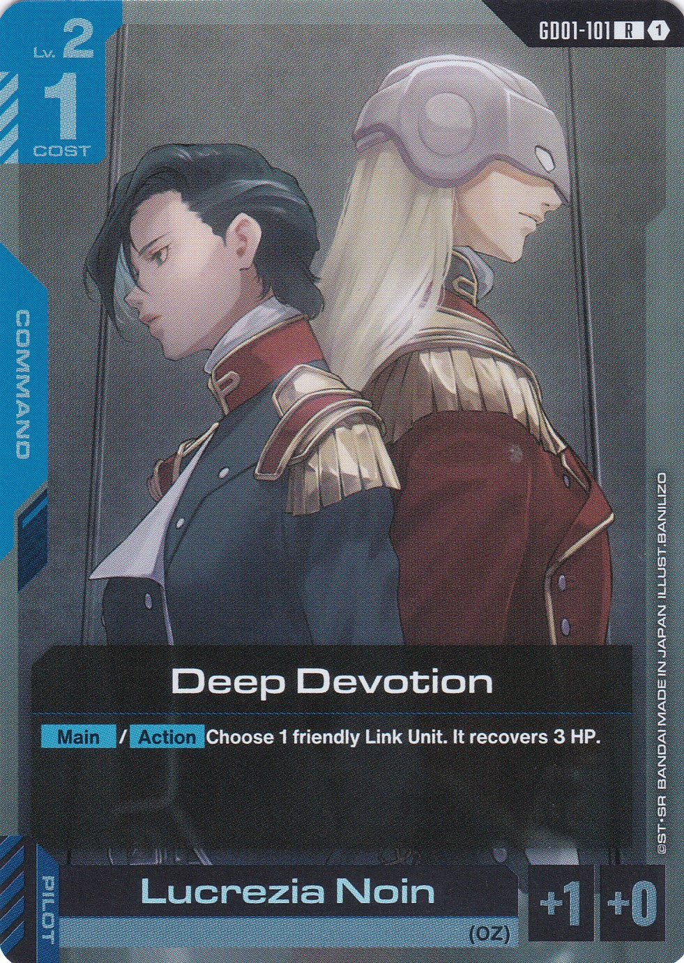 Deep Devotion - GD01-101 - Rare - Newtype Rising - GUNDAM TCG