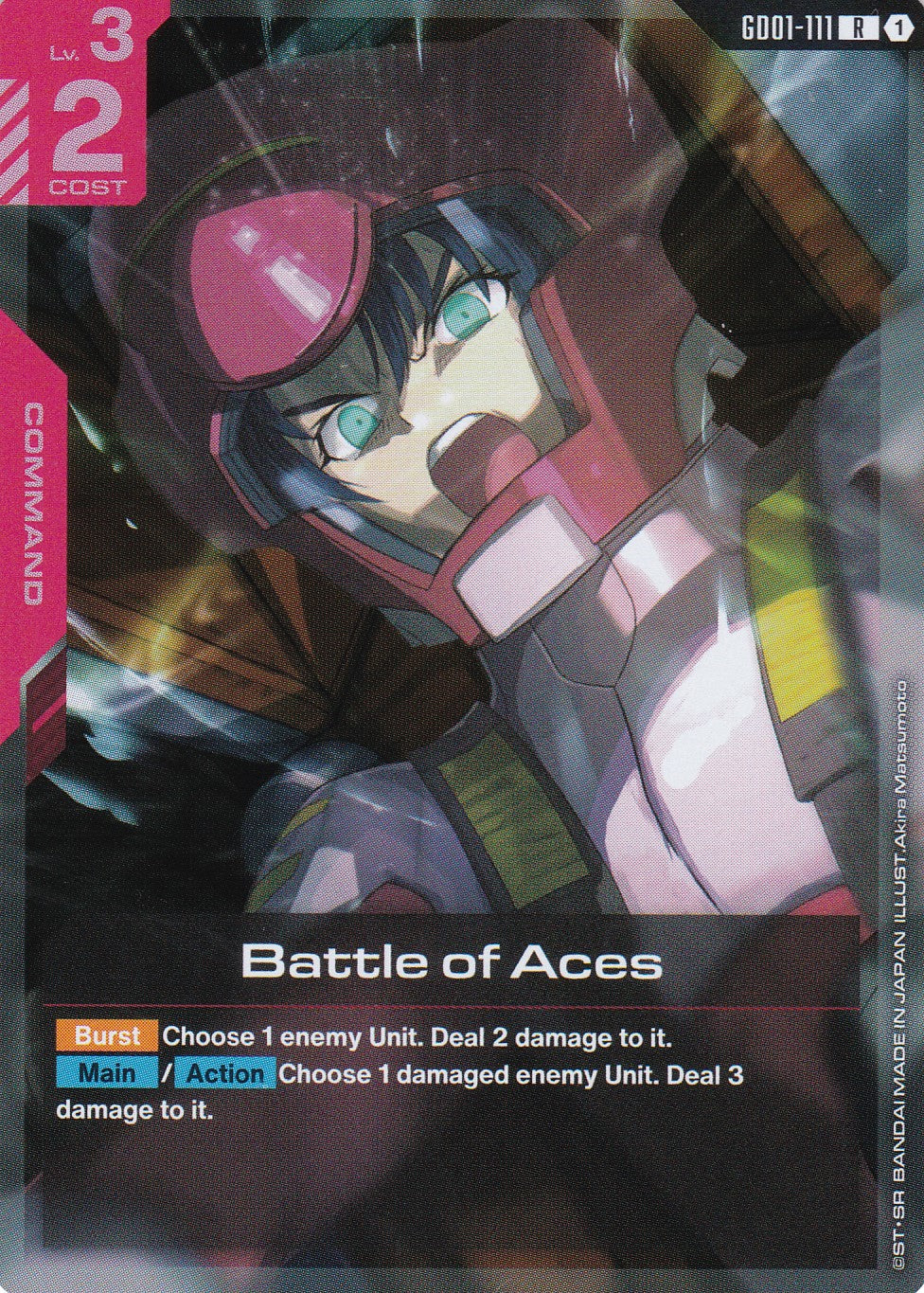 Battle of Aces - GD01-111 - Rare - Newtype Rising - GUNDAM TCG