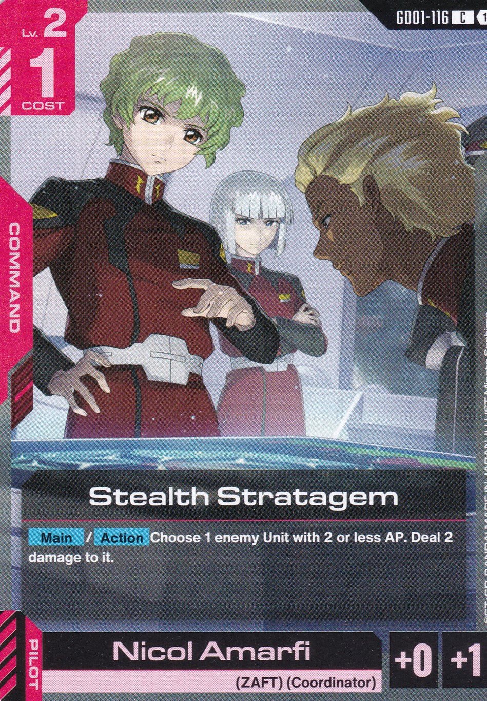 Stealth Stratagem - GD01-116 - Common - Newtype Rising - GUNDAM TCG