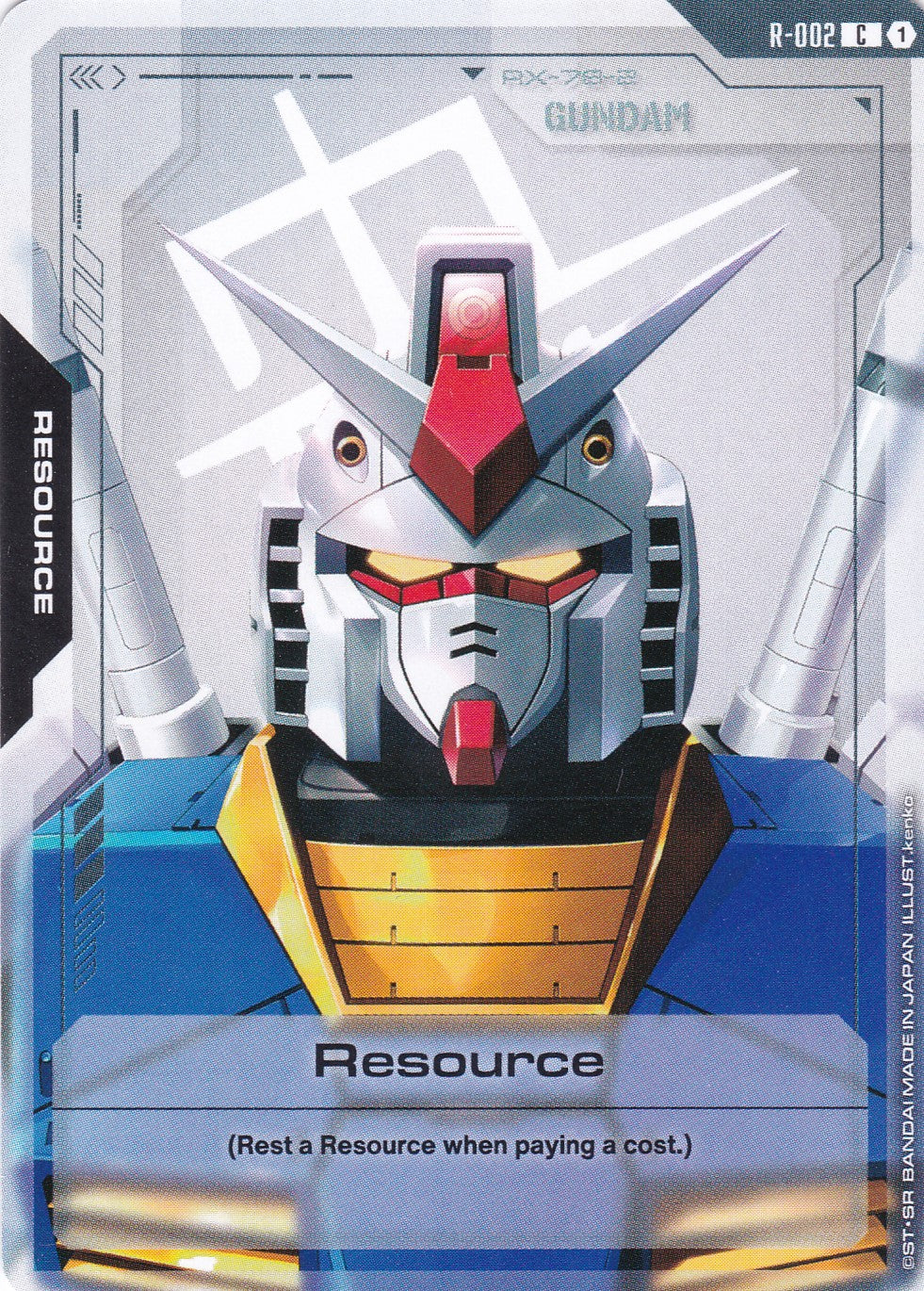 Resource (Gundam RX-78-2) - R-002 - Common - Newtype Rising - GUNDAM TCG
