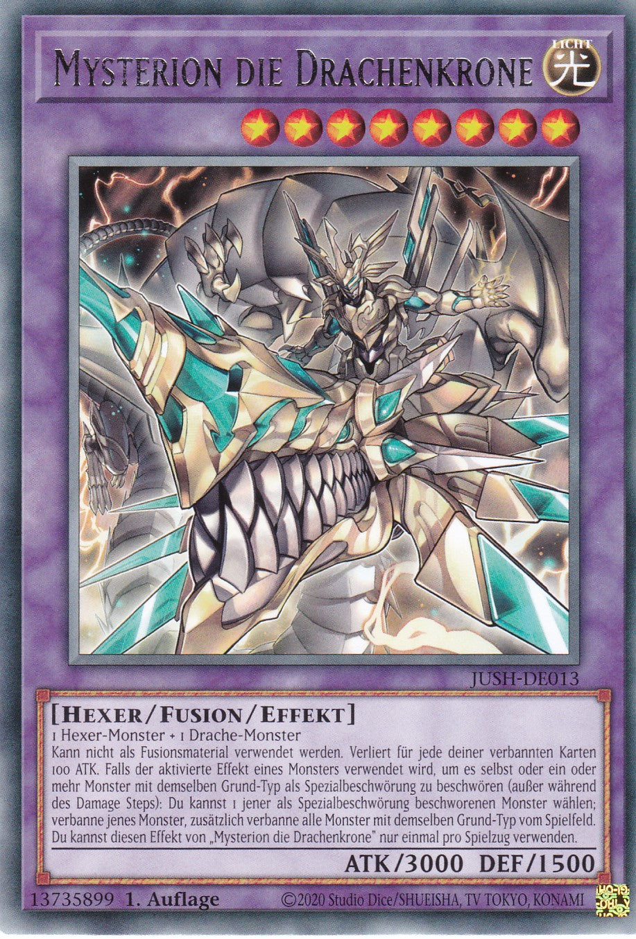 Mysterion die Drachenkrone - JUSH-DE013 - Rare - Deutsch - 1. Auflage - Justice Hunters