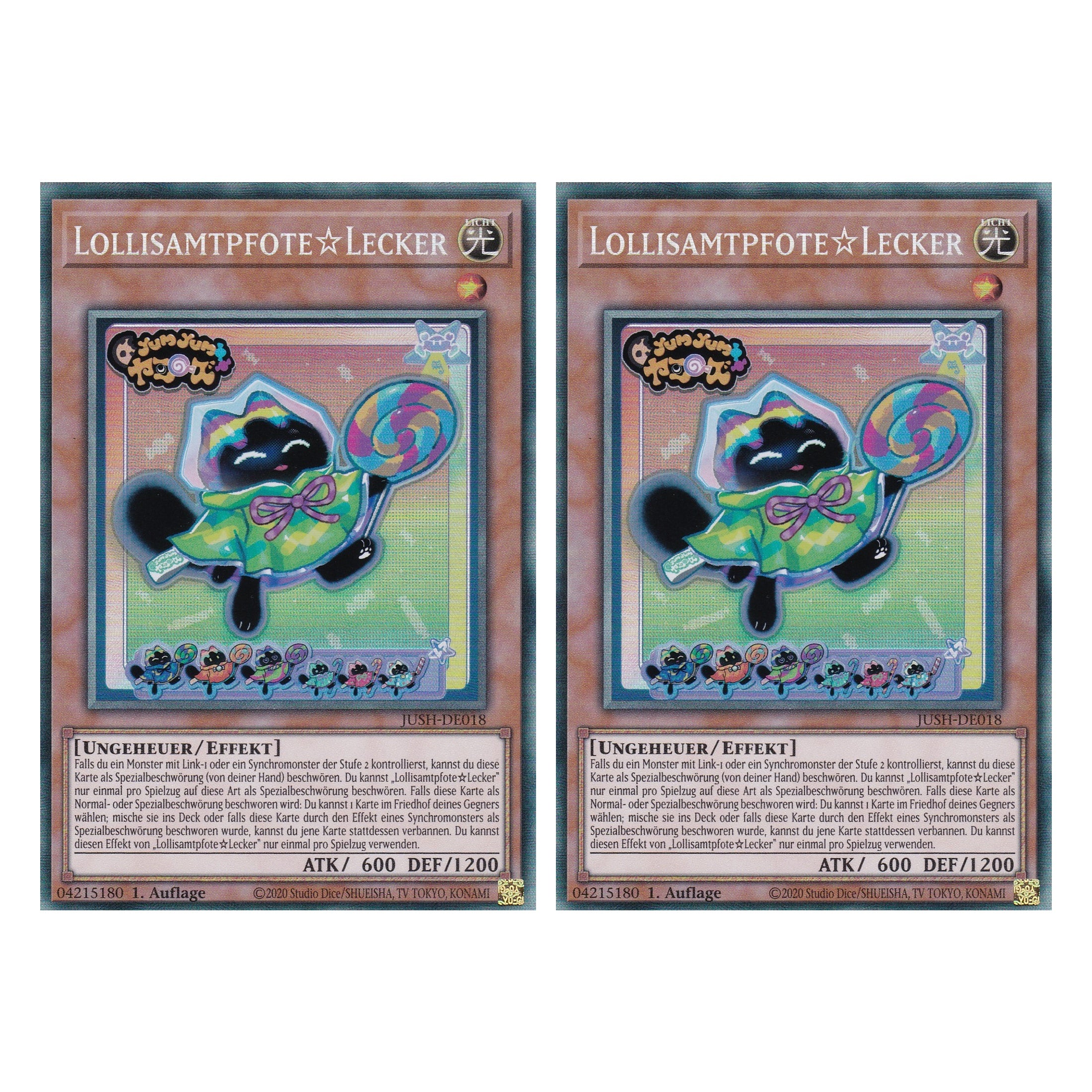 Lollipo☆Yummy - JUSH-DE018 - Collector’s Rare - Deutsch - 1. Auflage - Justice Hunters - Duo Set (2 Stück) - Yu-Gi-Oh!
