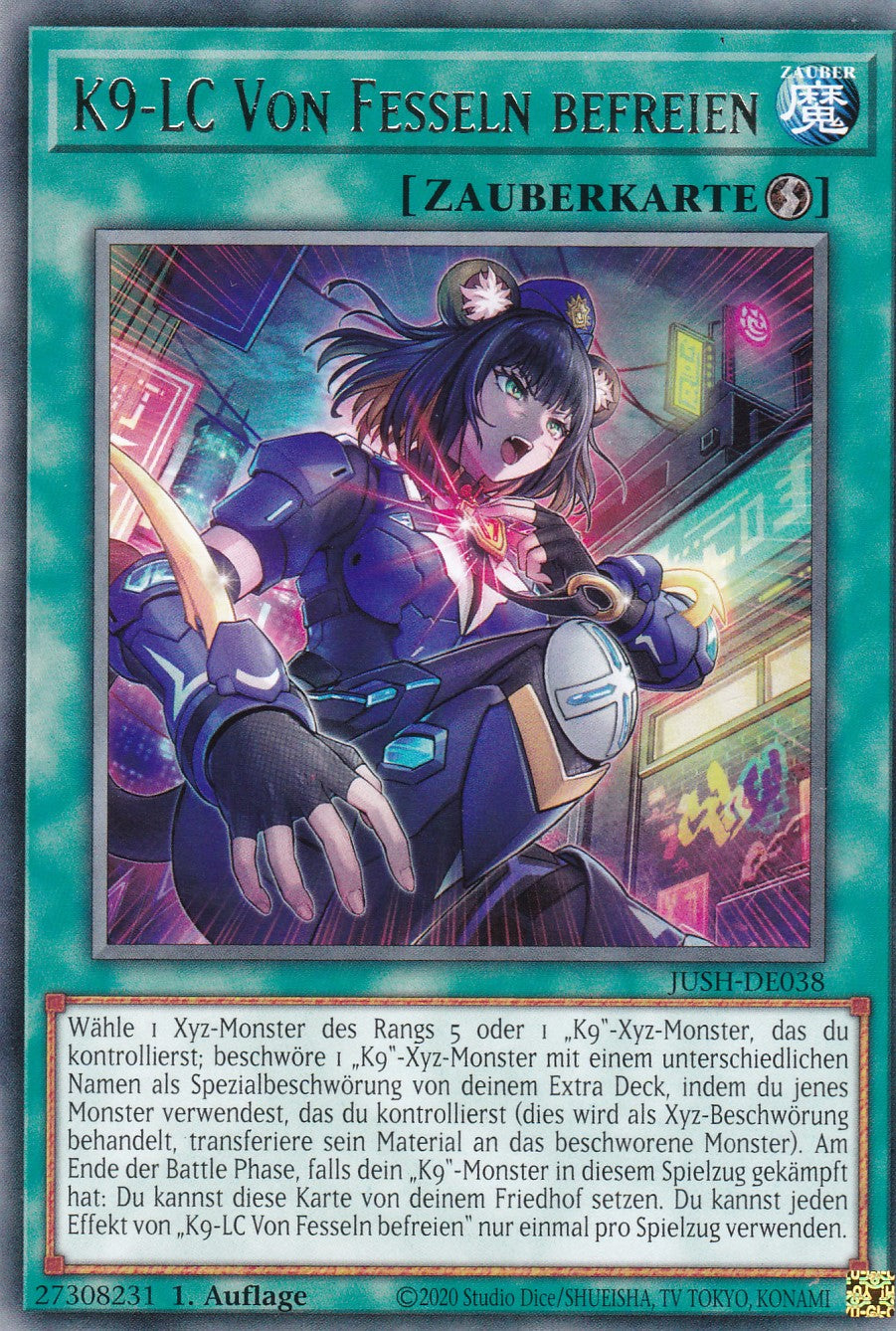 K9-LC Von Fesseln befreien - JUSH-DE038 - Rare - Deutsch - 1. Auflage - Justice Hunters