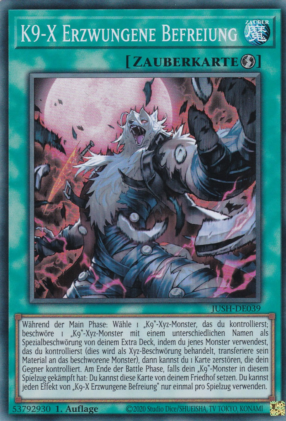 K9-X Erzwungene Befreiung - JUSH-DE039 - Super Rare - Deutsch - 1. Auflage - Justice Hunters