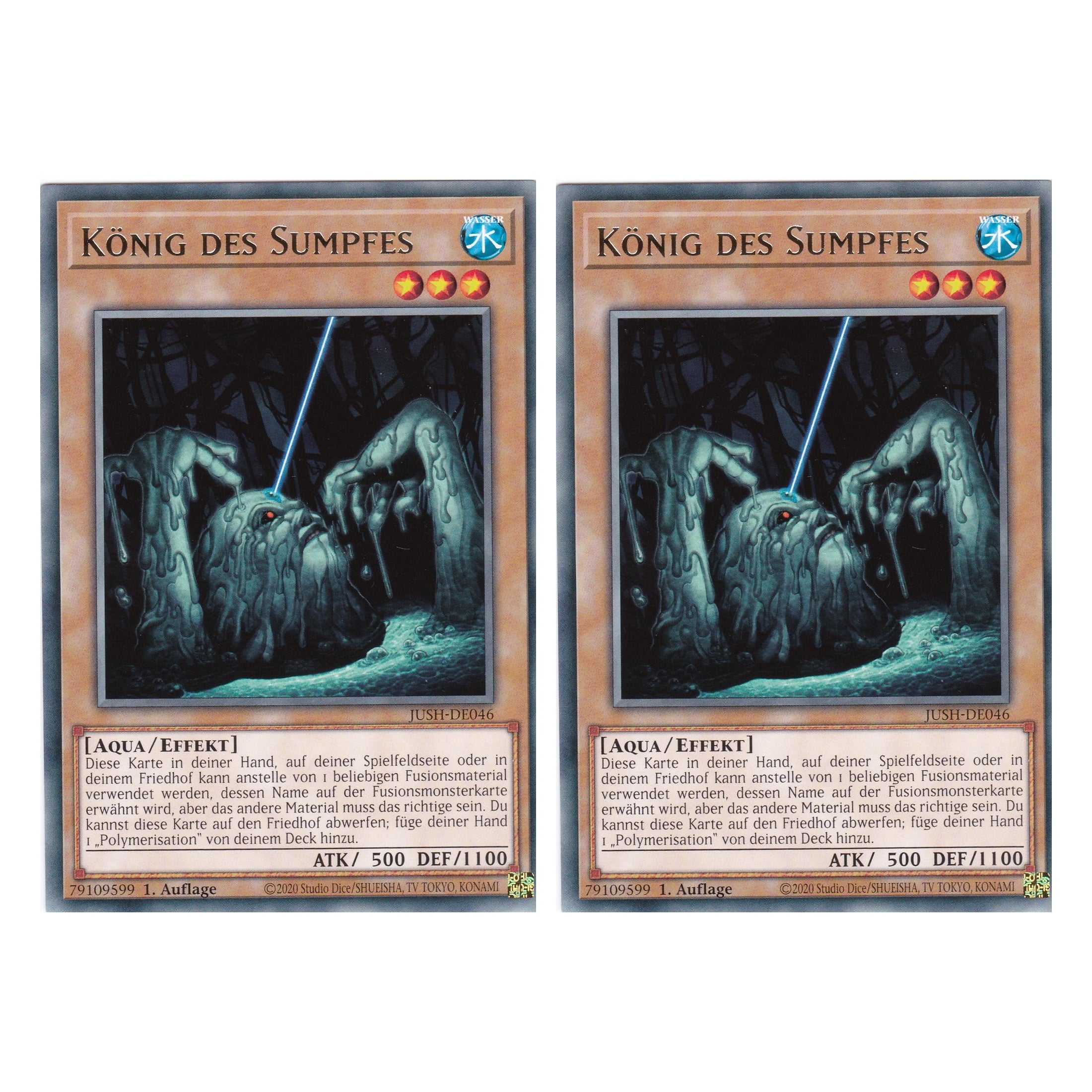 König des Sumpfes - JUSH-DE046 - Rare - Deutsch - 1. Auflage - Justice Hunters - Duo Set (2 Stück) - Yu-Gi-Oh!