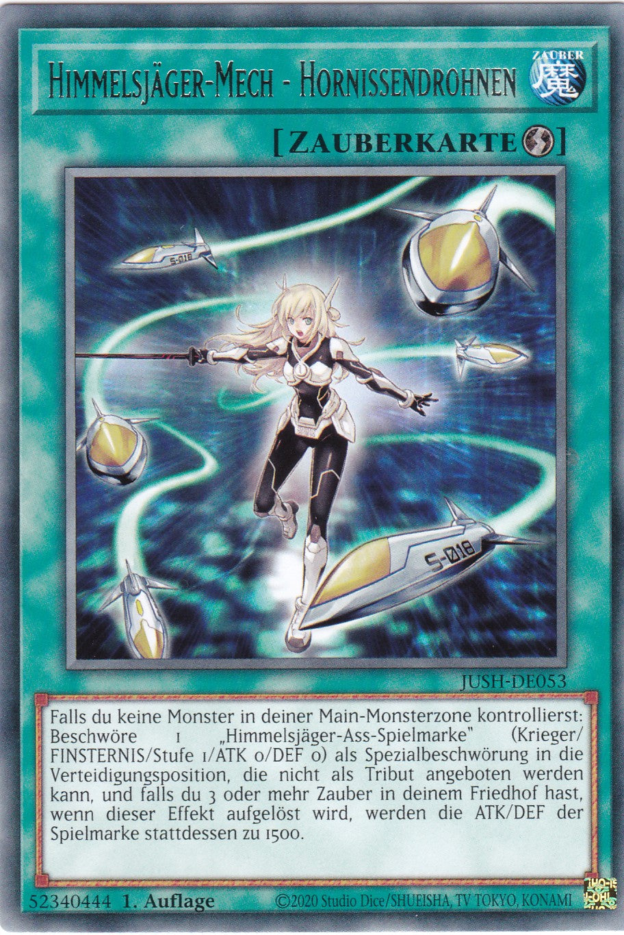 Himmelsjäger-Mech - Hornissendrohnen - JUSH-DE053 - Rare - Deutsch - 1. Auflage - Justice Hunters