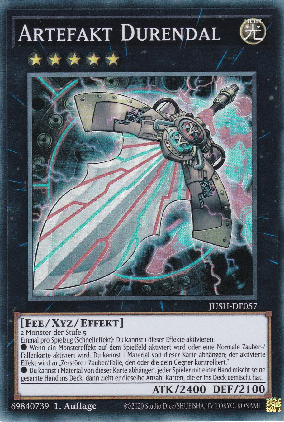 Artefakt Durendal - JUSH-DE057 - Super Rare - Deutsch - 1. Auflage - Justice Hunters