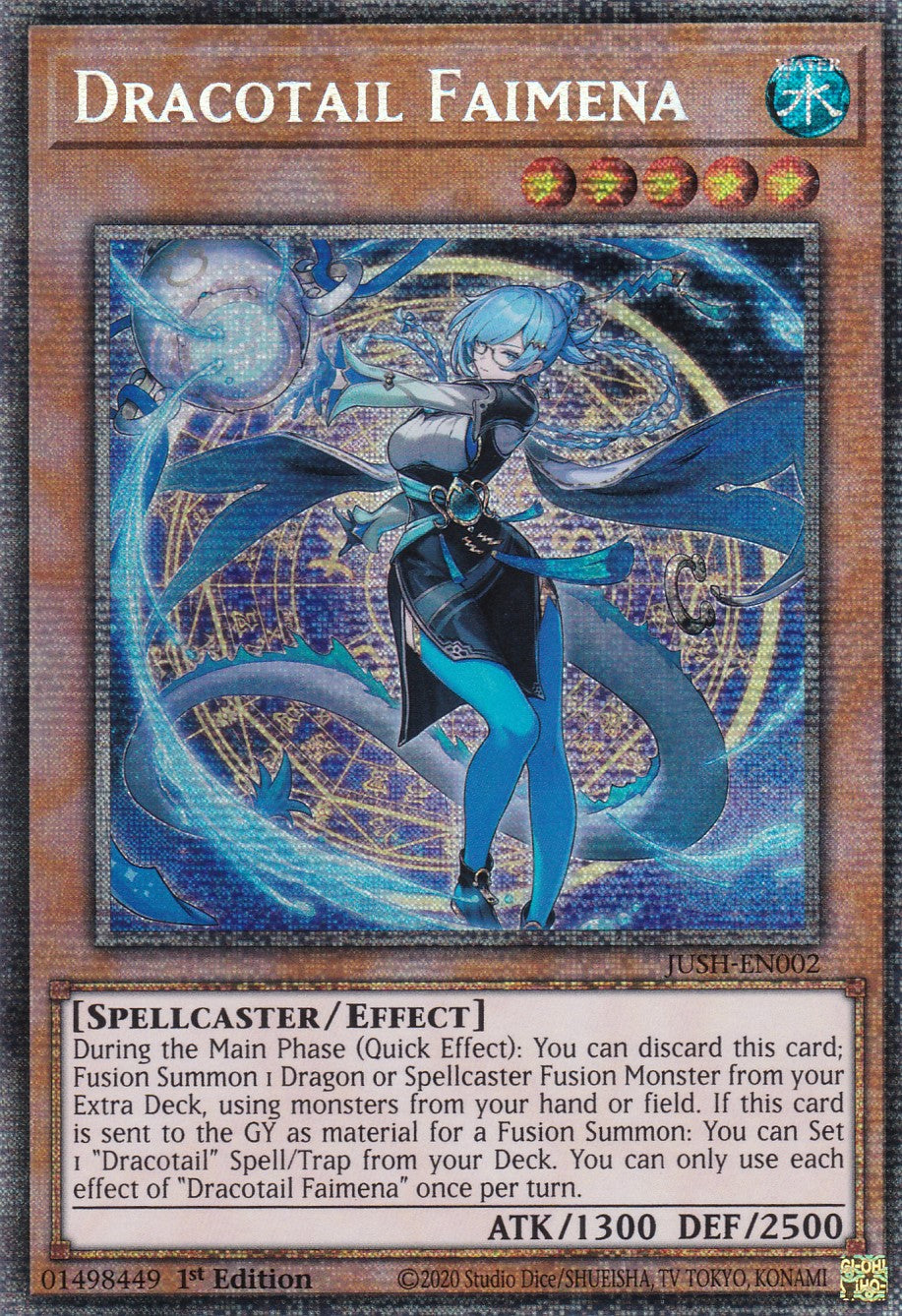 Dracotail Faimena - JUSH-EN002 - Starlight Rare - Englisch - 1. Auflage - Justice Hunters