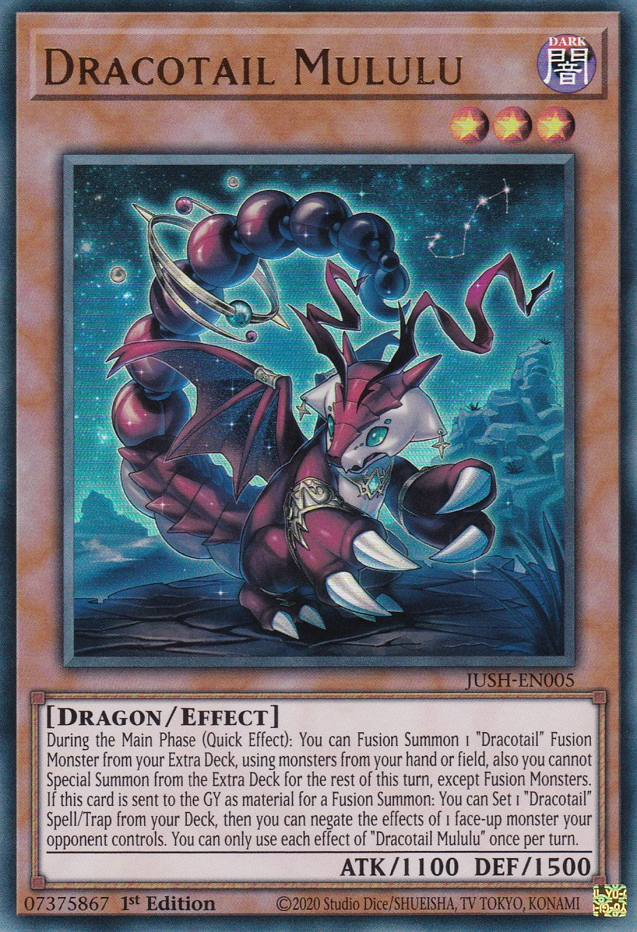 Dracotail Mululu - JUSH-EN005 - Ultra Rare - Englisch - 1. Auflage - Justice Hunters